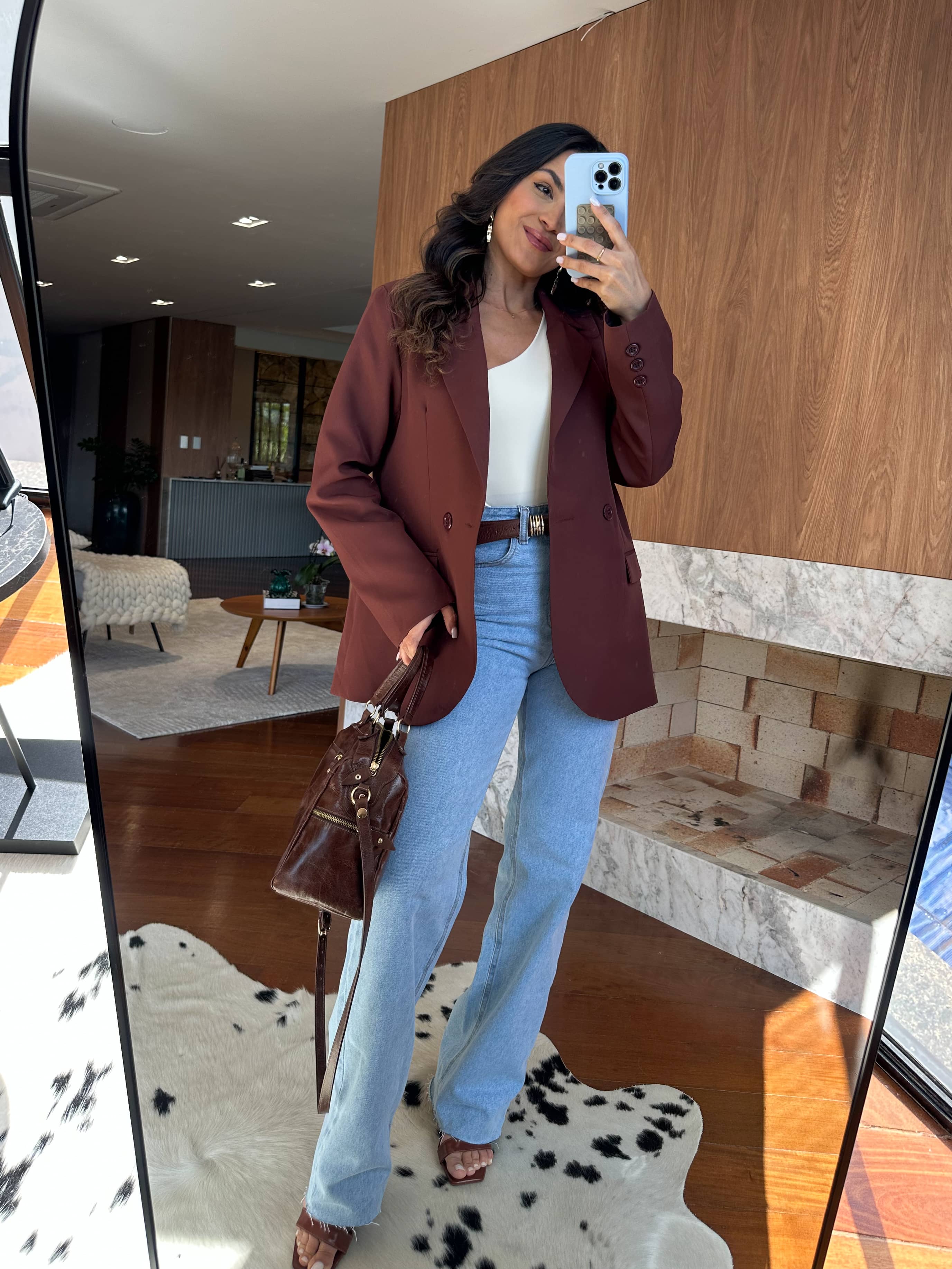 Blazer Over Marrom Glow