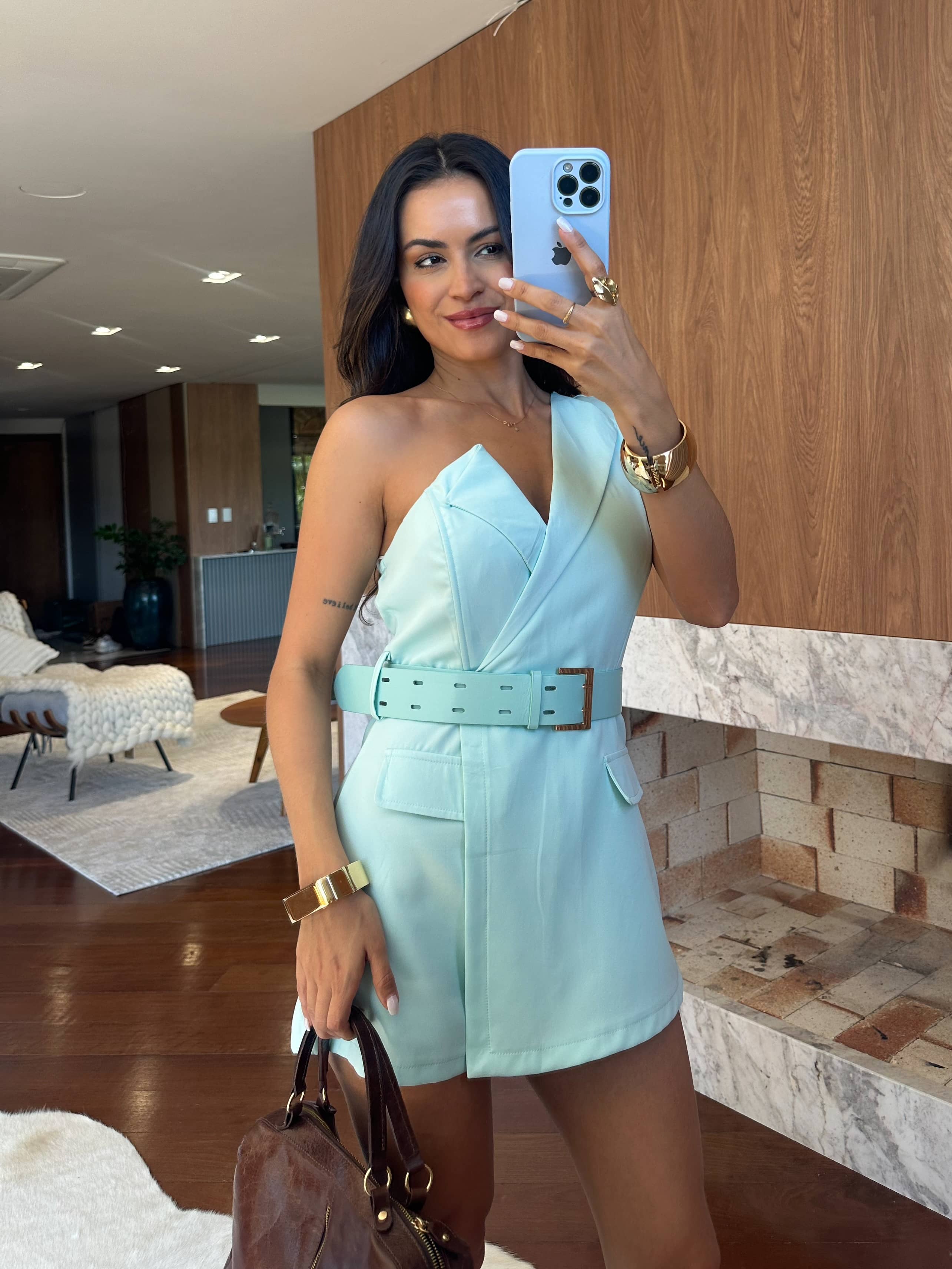 Macaquinho Afaiataria Turquesa Bany