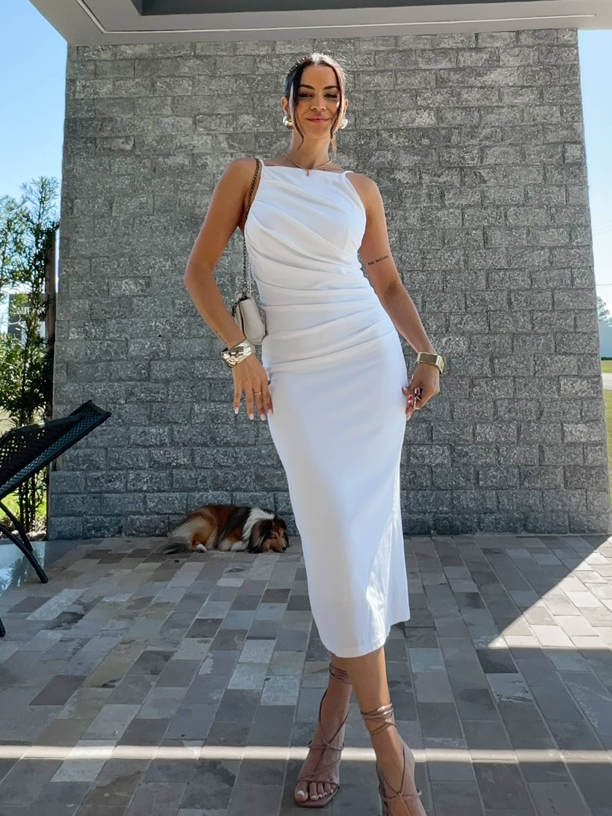 Vestido Off Midi Liana