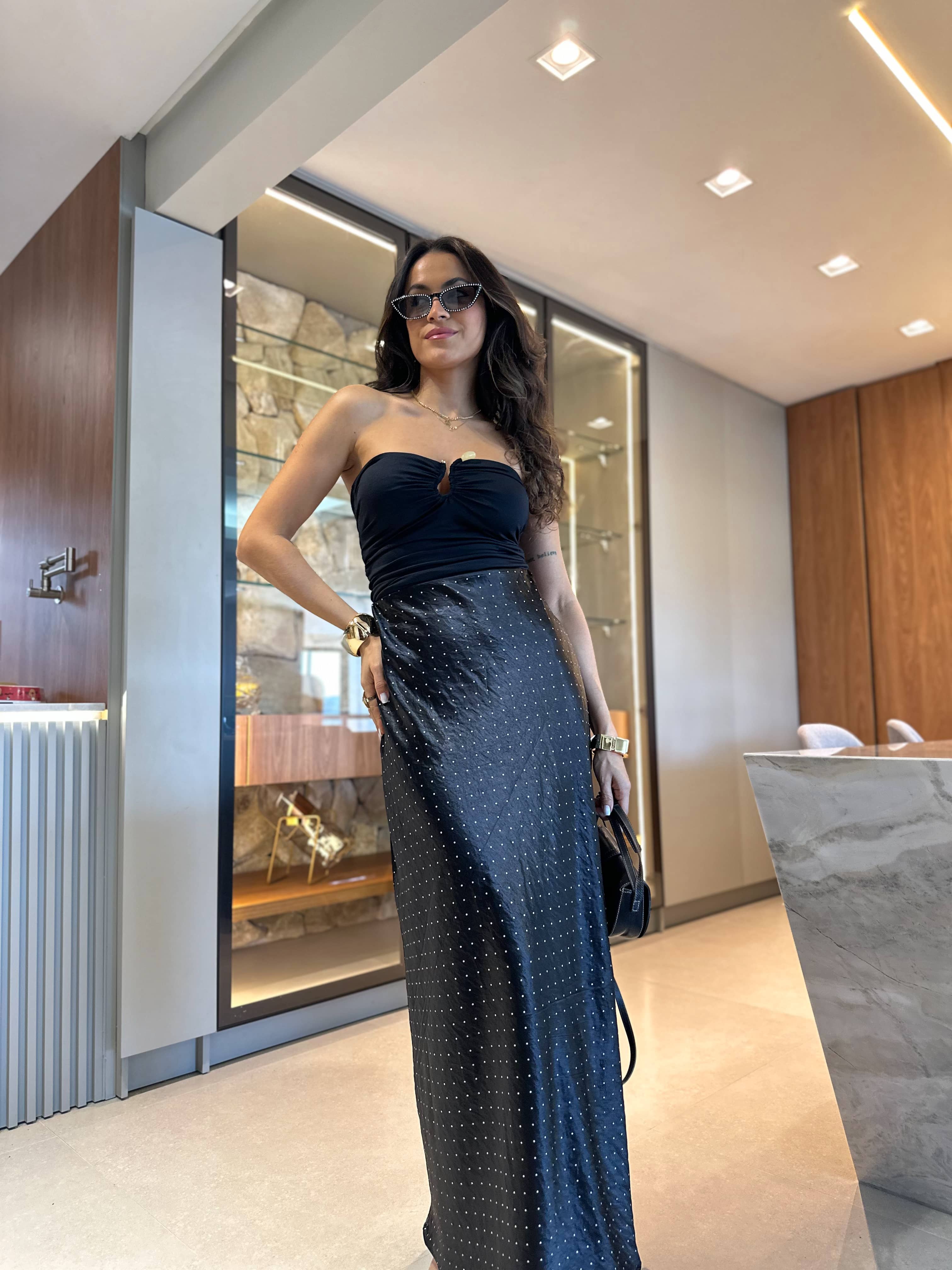 Saia Acetinada Poá Berla