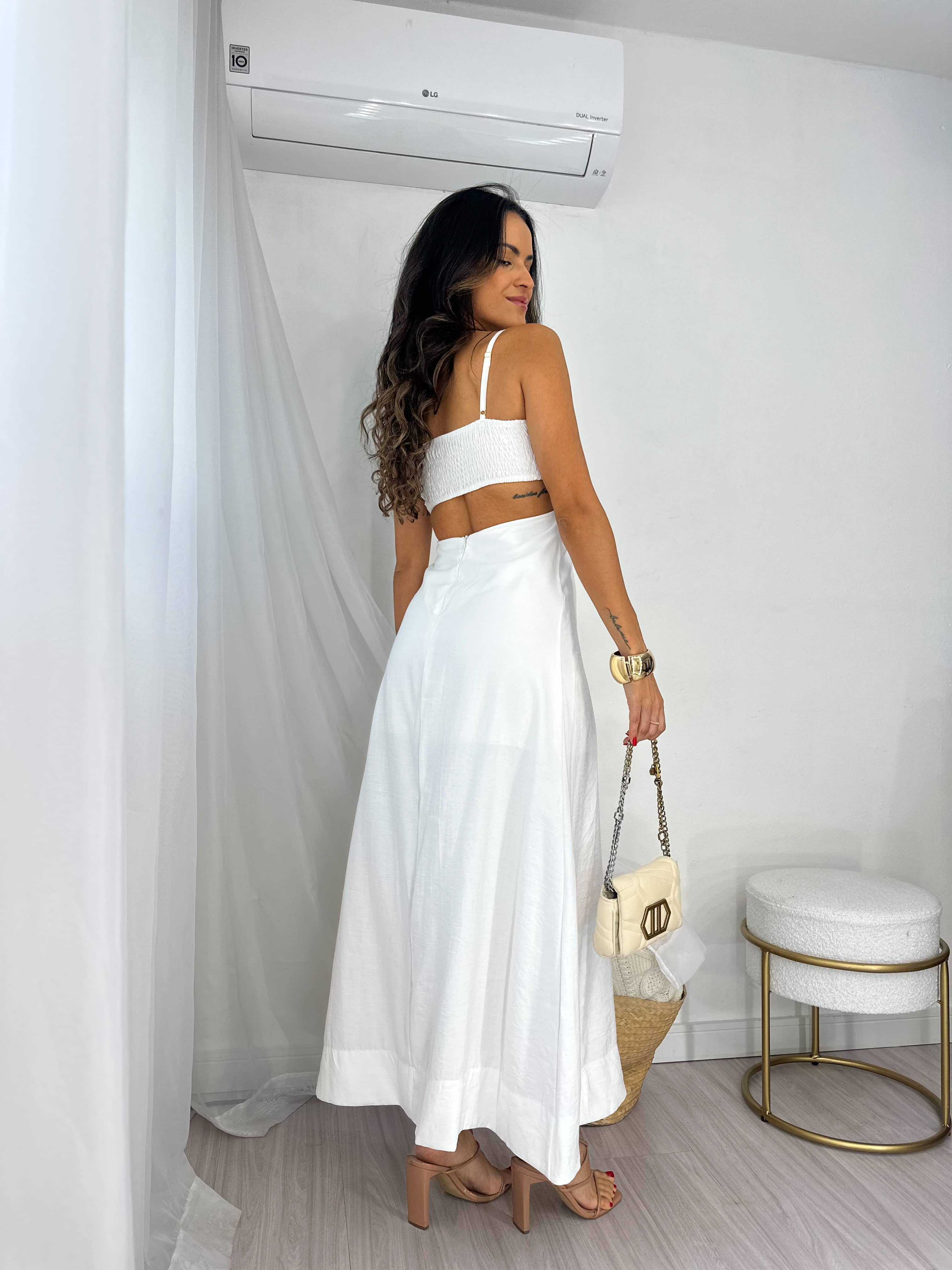 Vestido Midi Off Neily