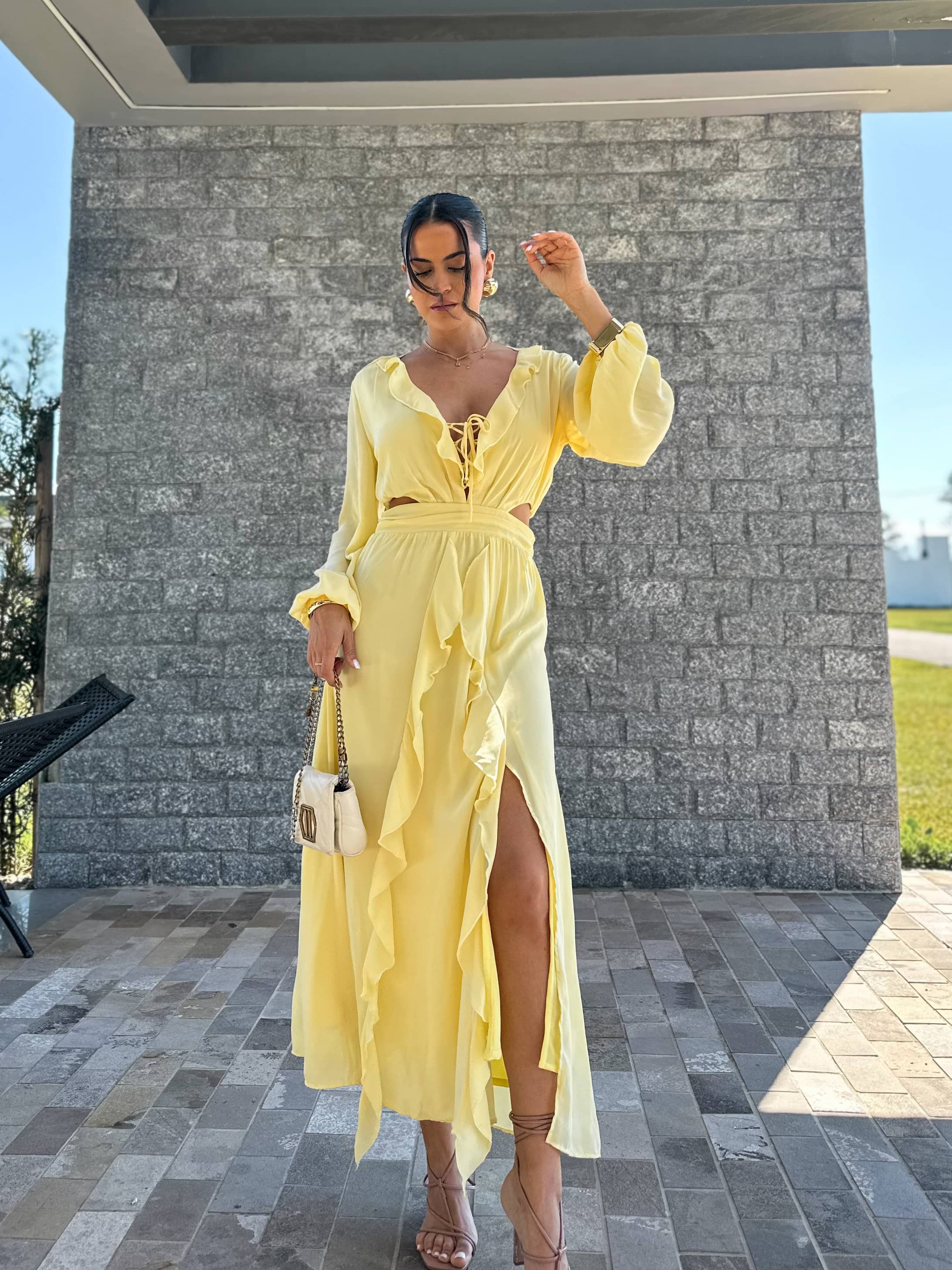 Vestido Manteiga Shan