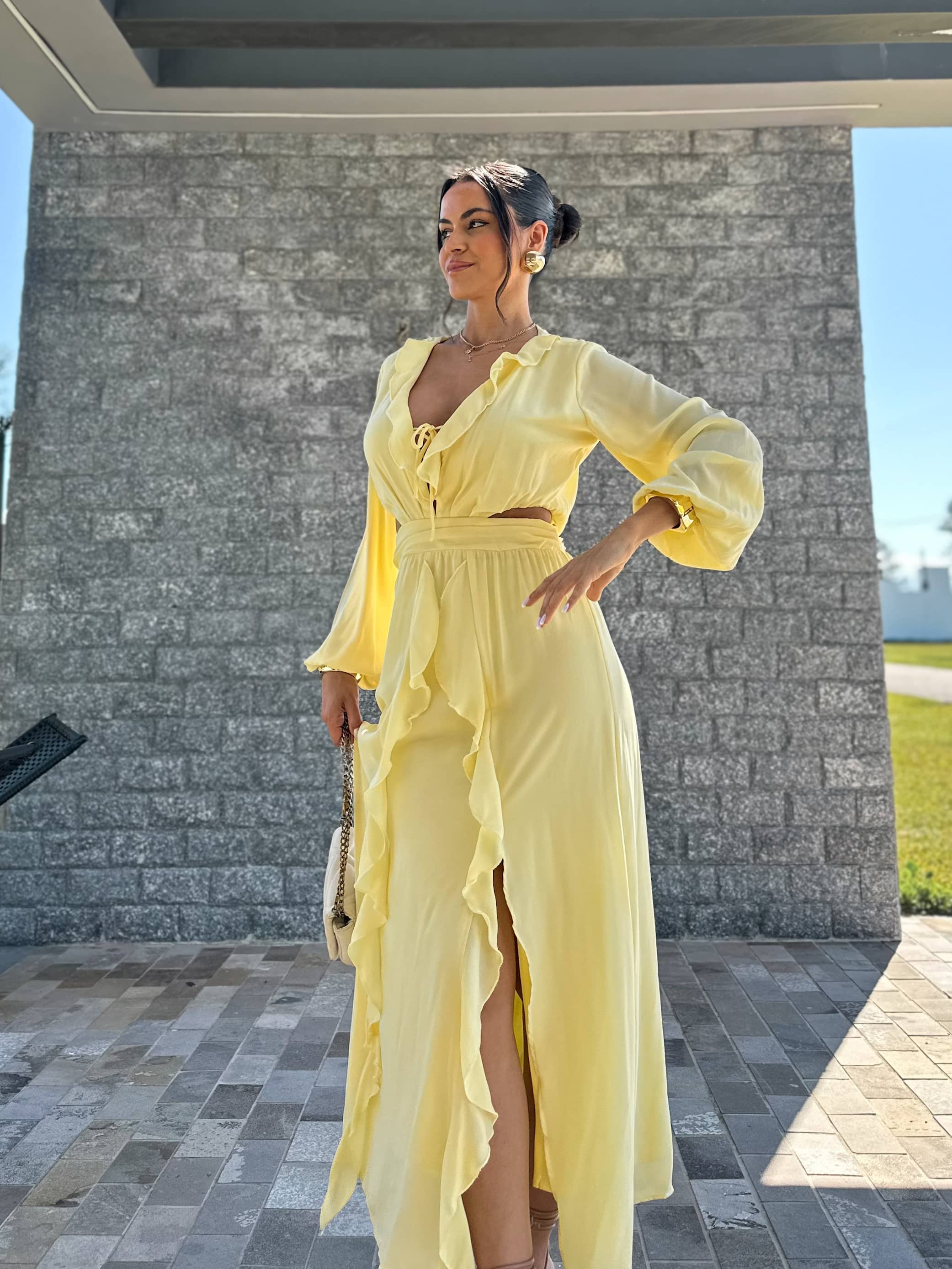 Vestido Manteiga Shan