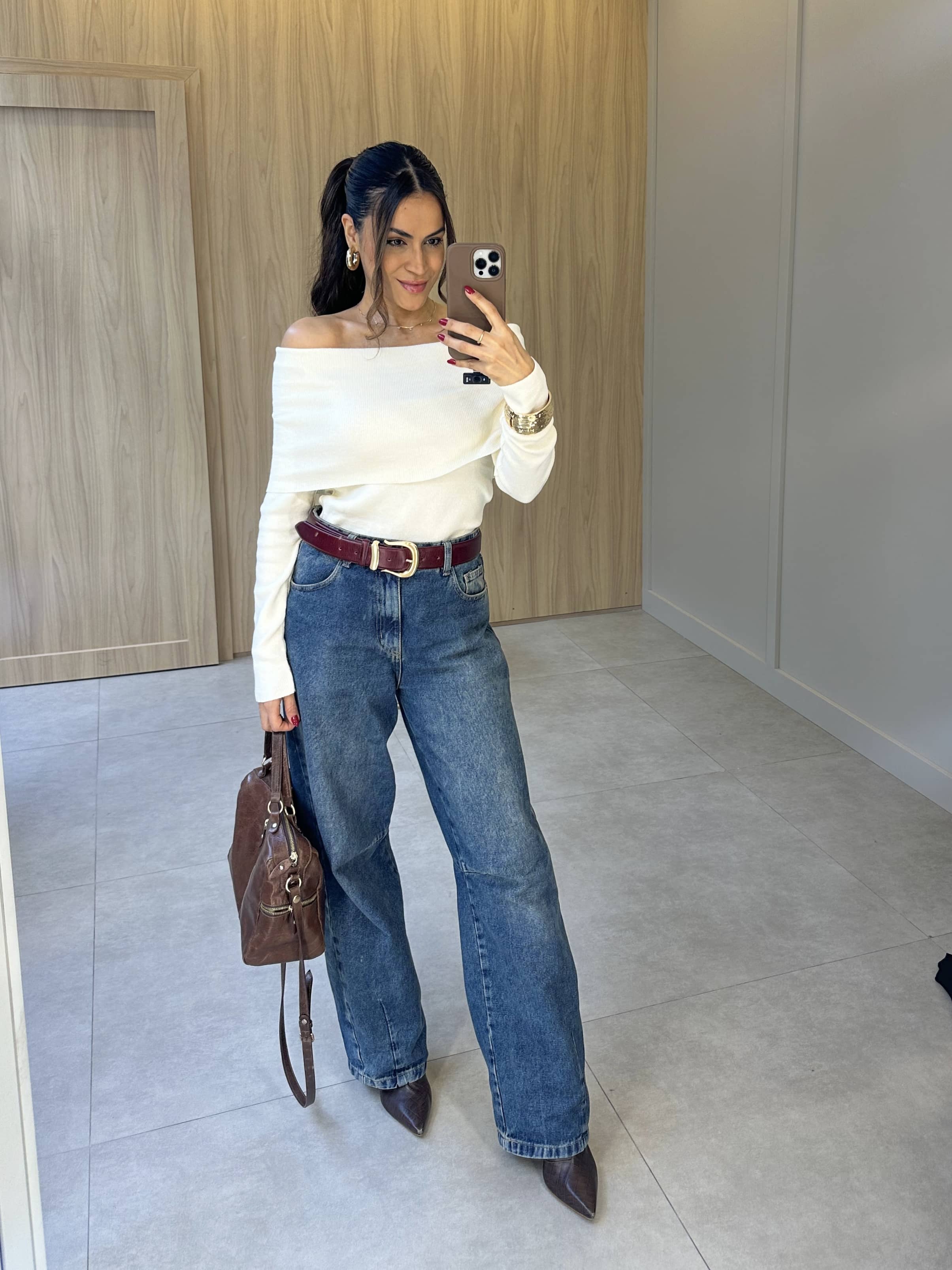 Blusa Ombro a Ombro Modal Off Moly