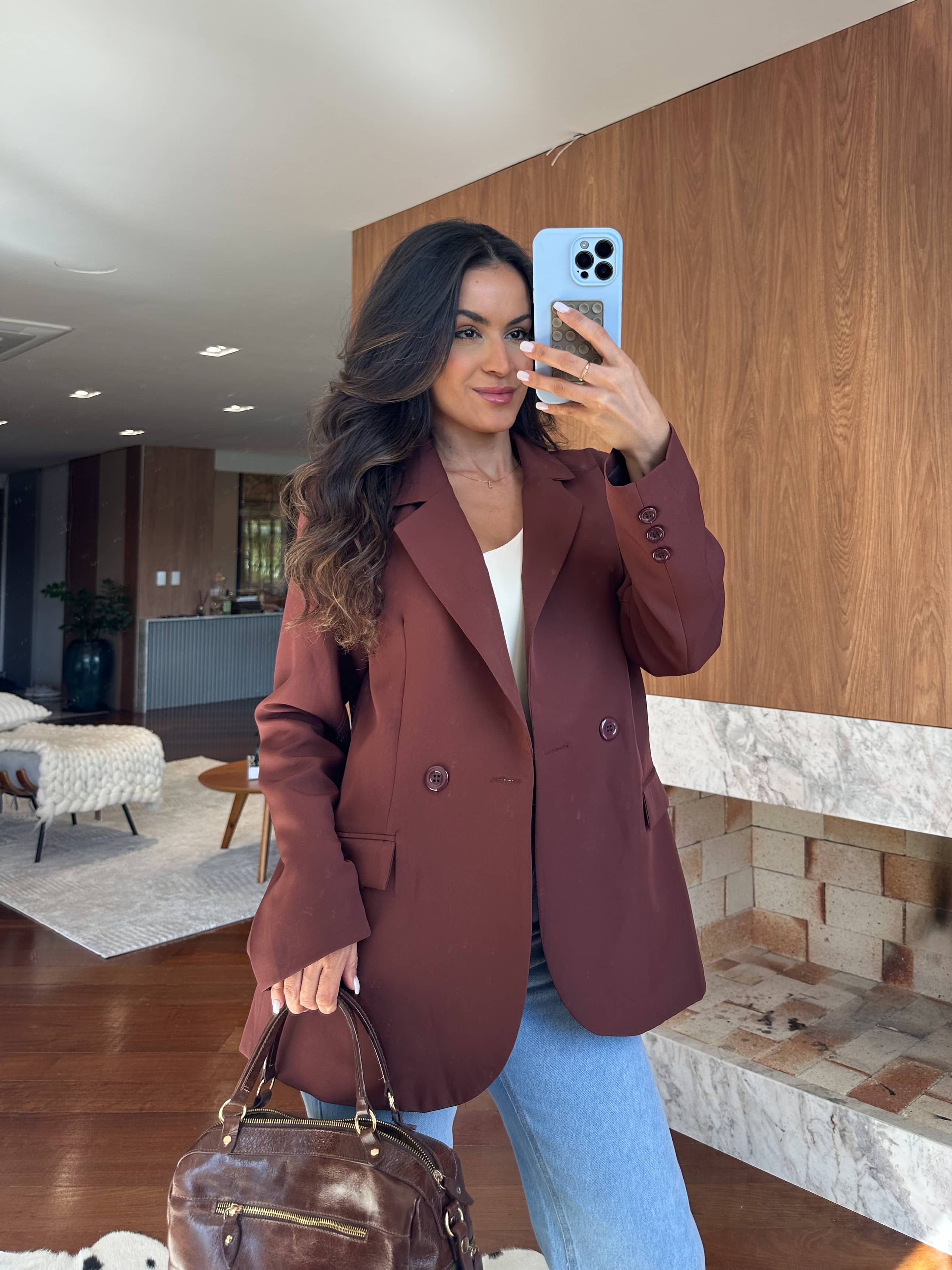 Blazer Over Marrom Glow