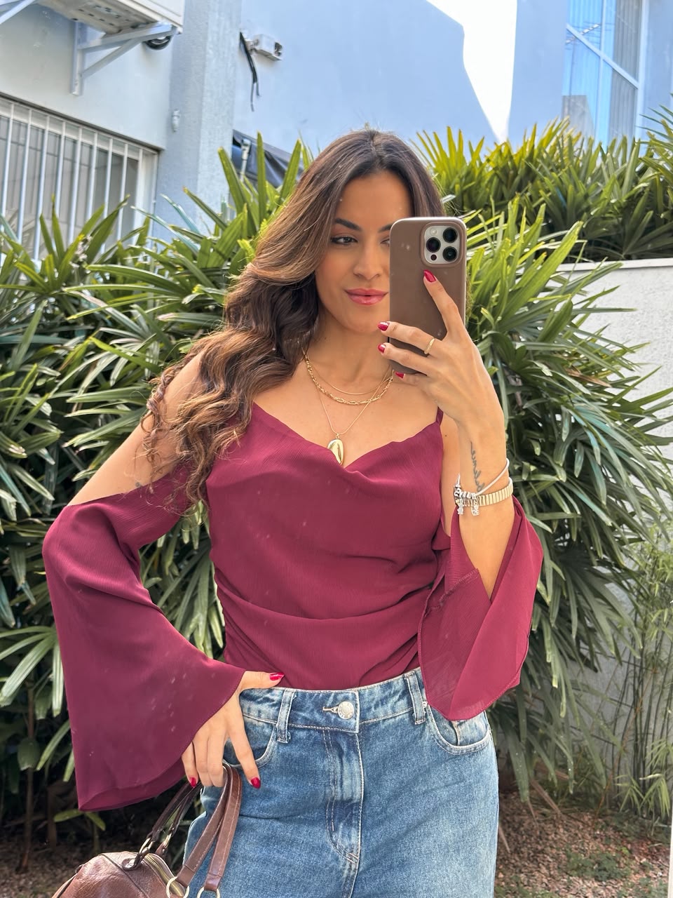 Blusa Vinho Roze