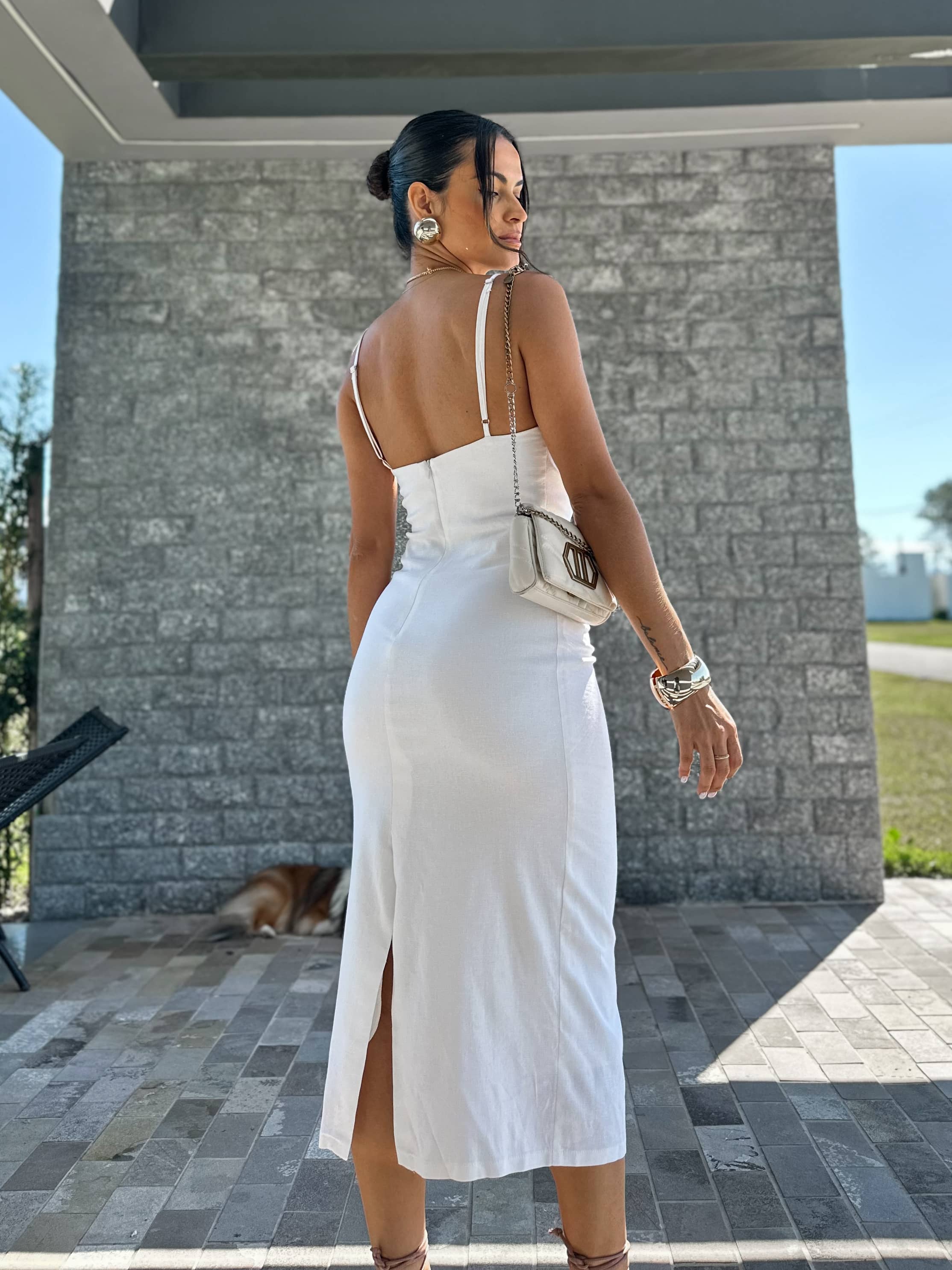 Vestido Off Midi Liana