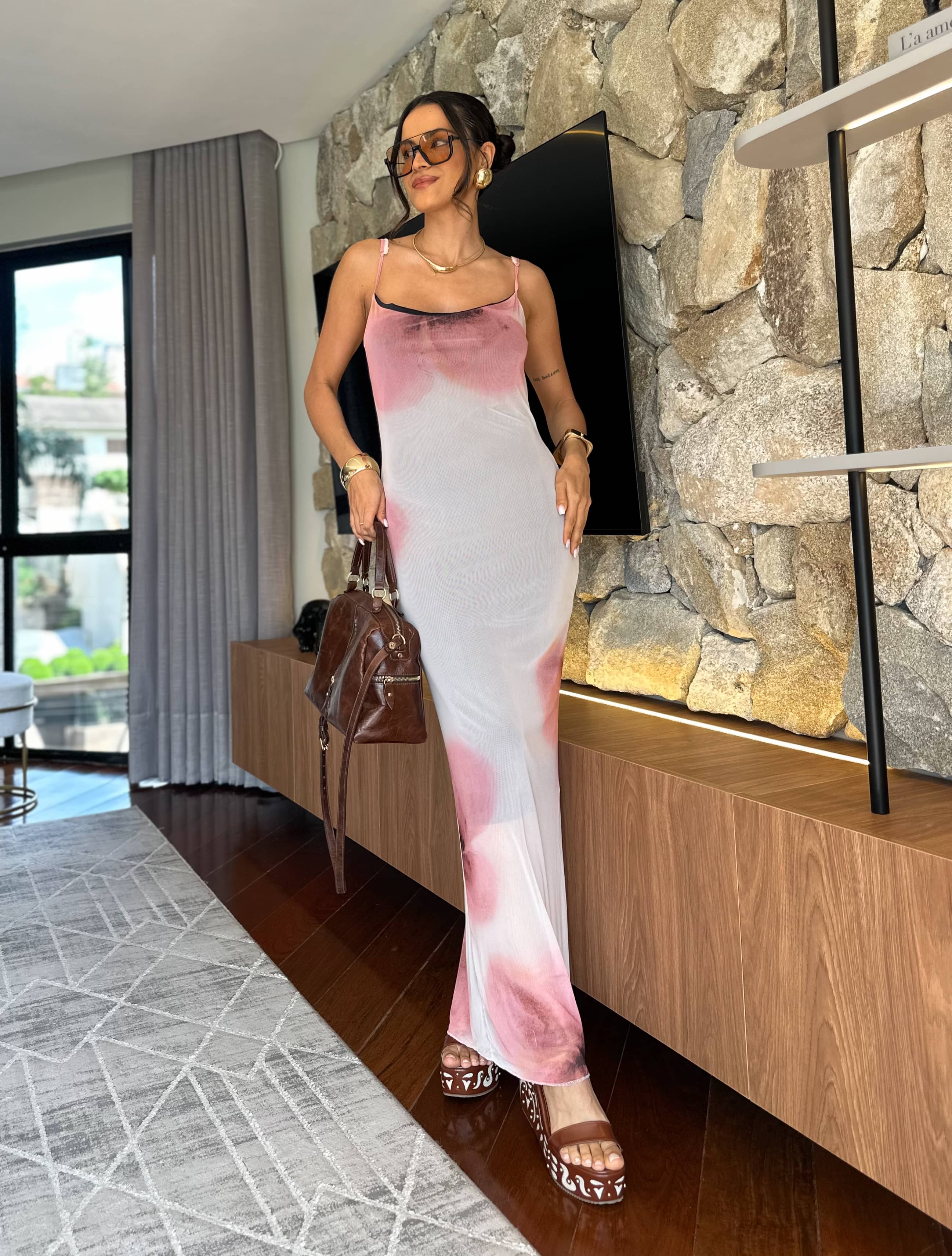 Vestido Midi em Tule Elie