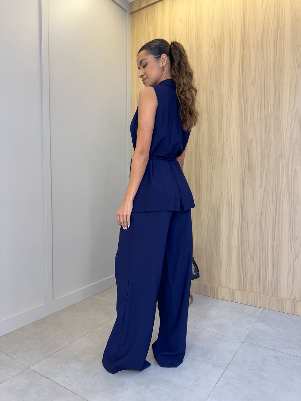 Conjunto Alfaiataria Azul Ruana