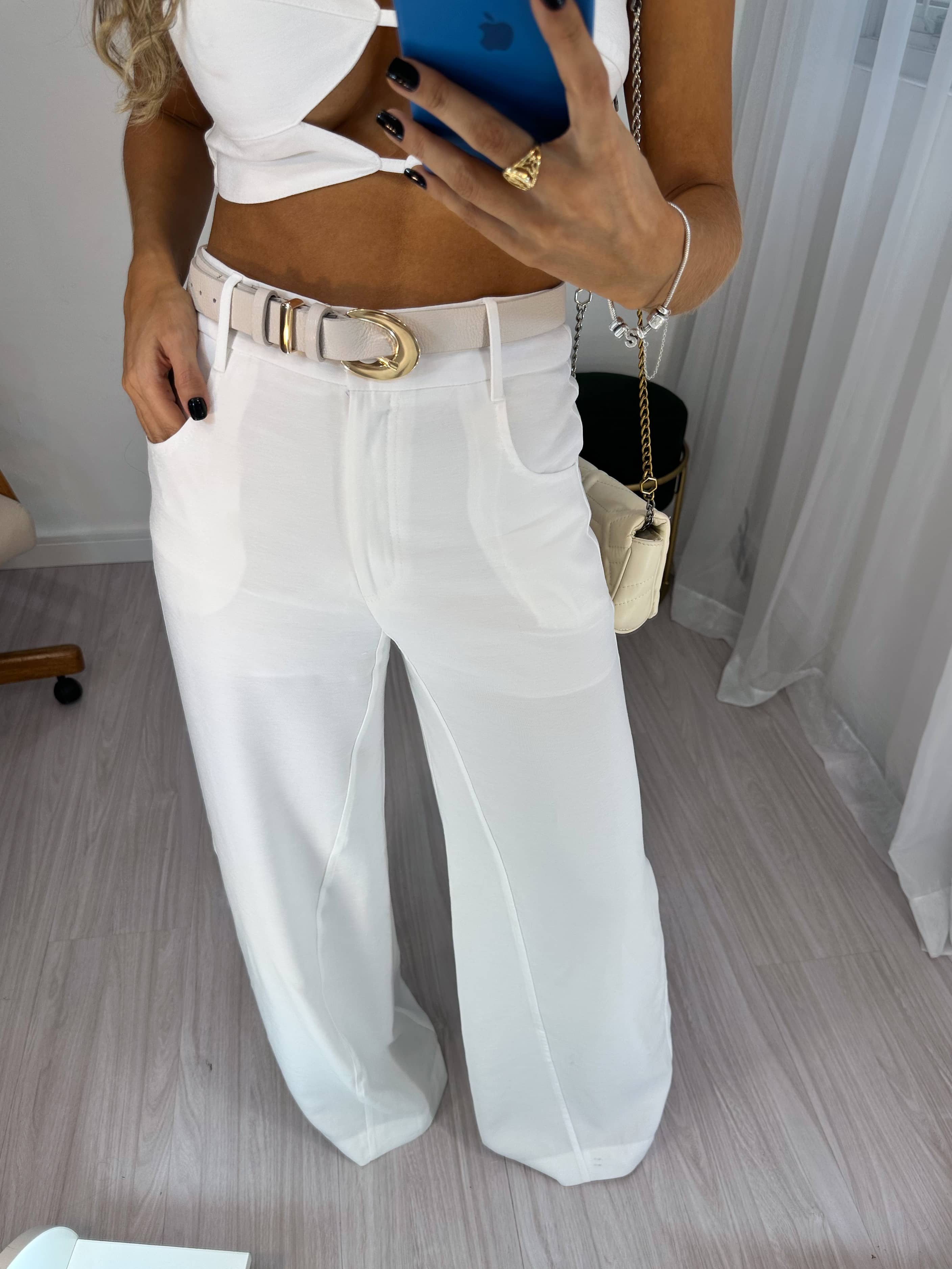 Conjunto Alfaiataria Kally Santorini Off