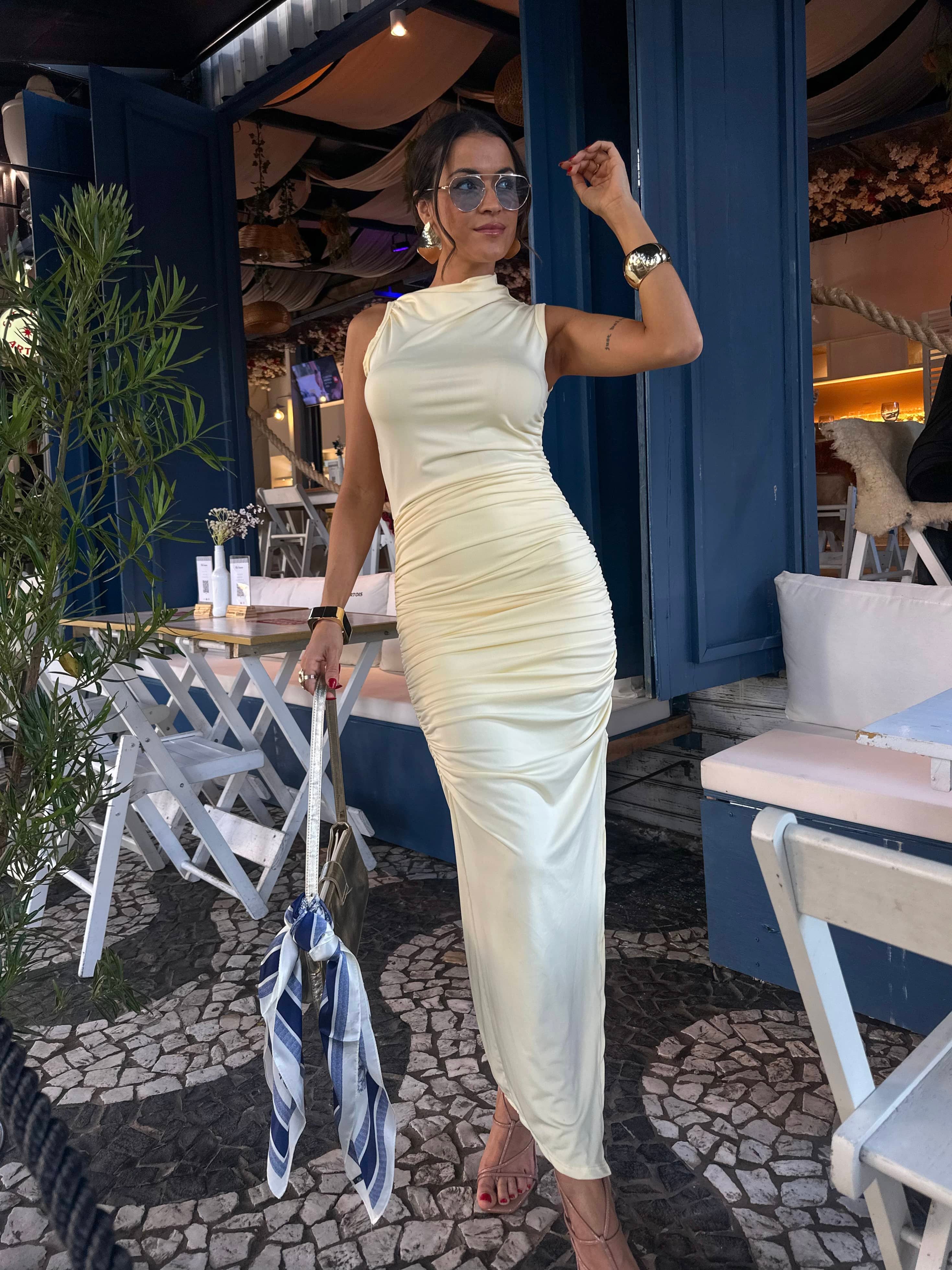 Vestido Midi Manteiga Alury