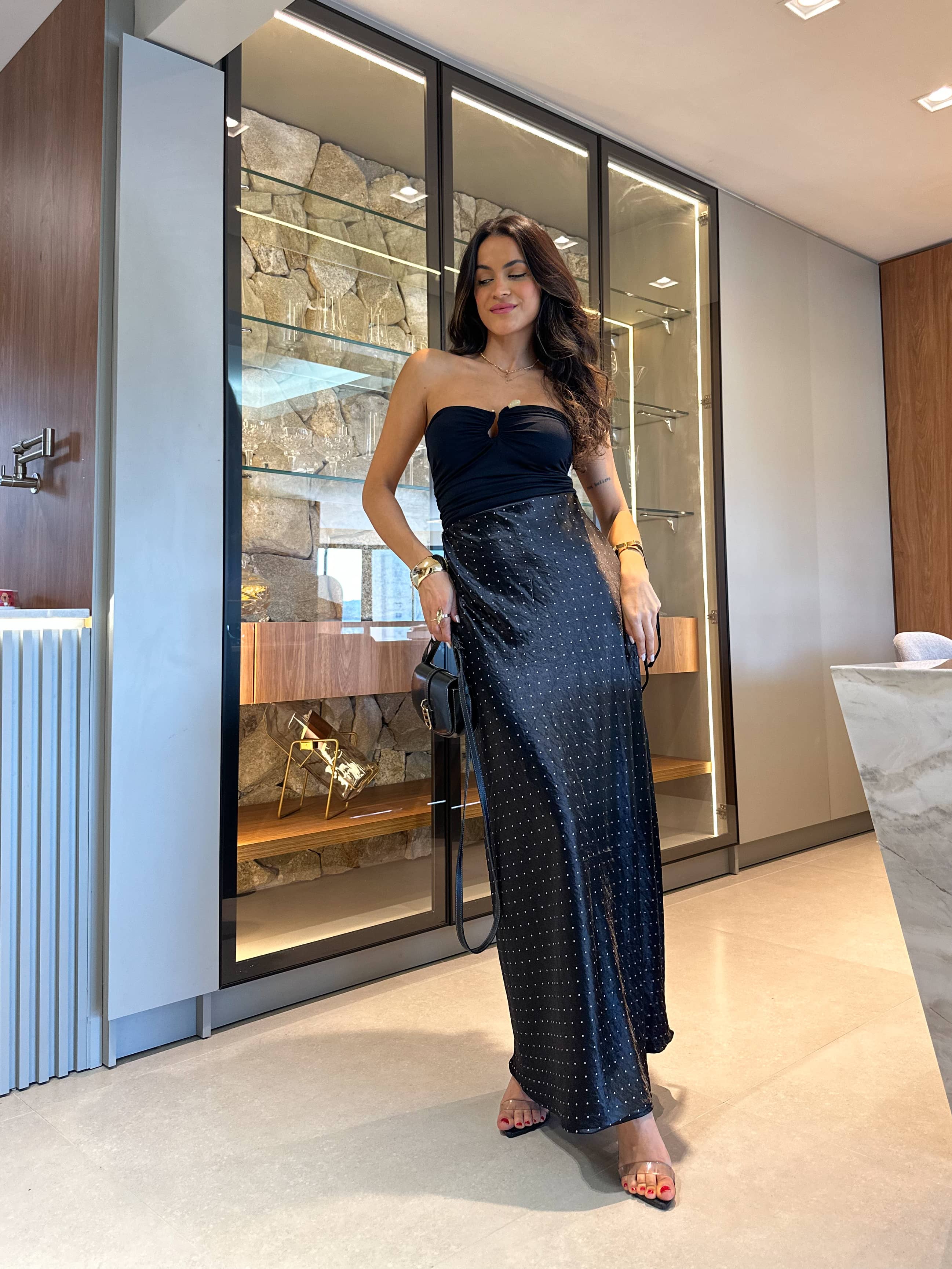 Saia Acetinada Poá Berla