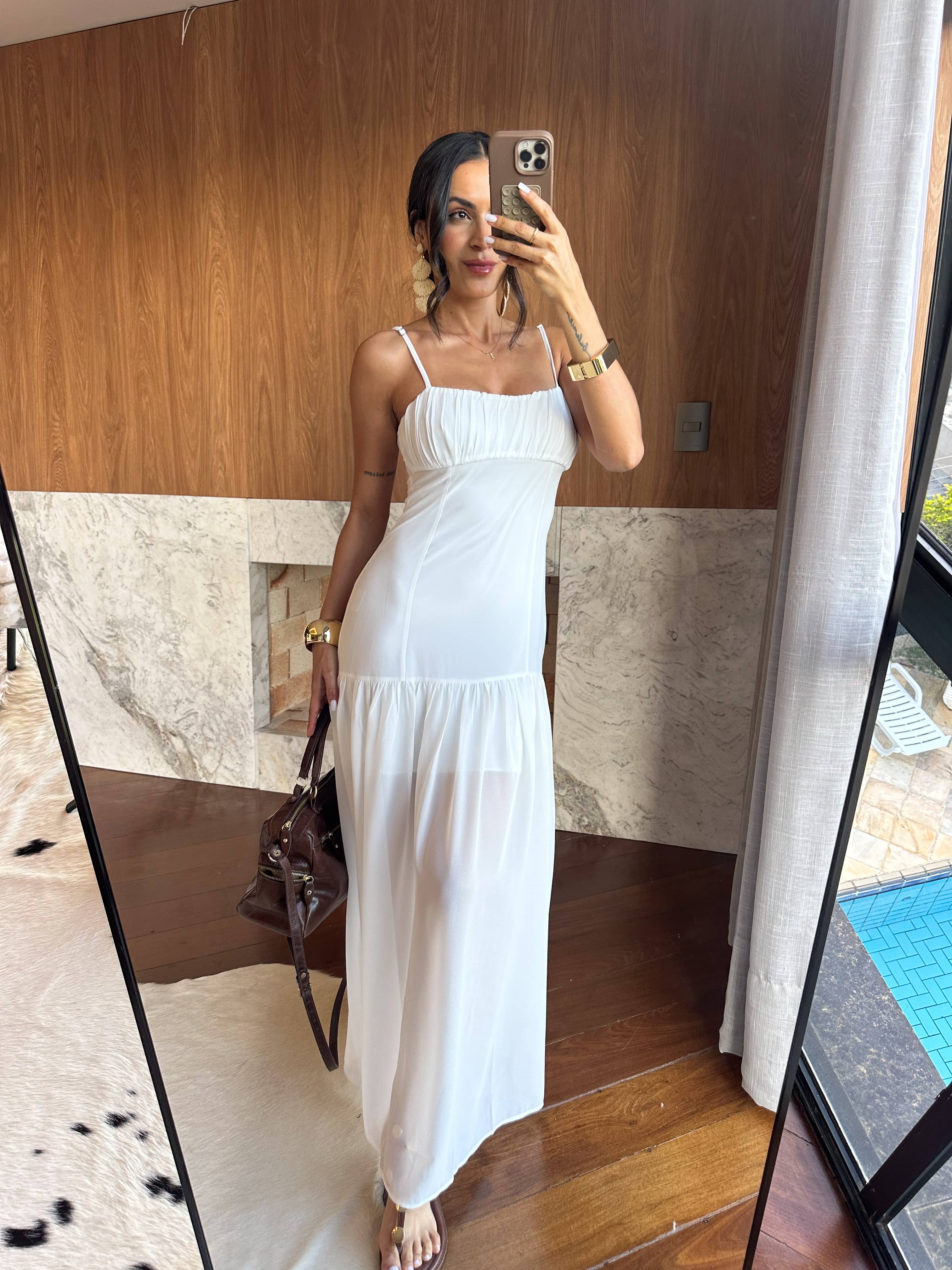 Vestido Alongado Off Betina