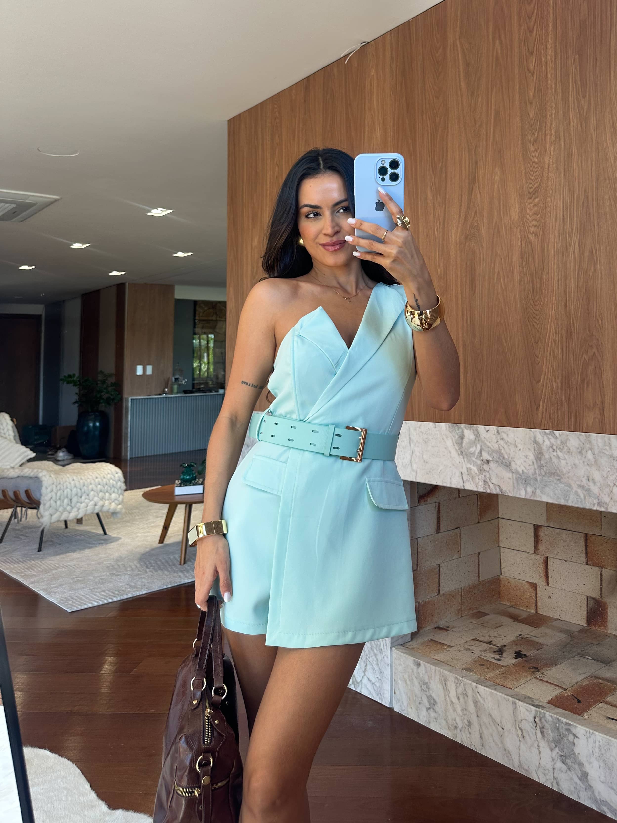 Macaquinho Afaiataria Turquesa Bany