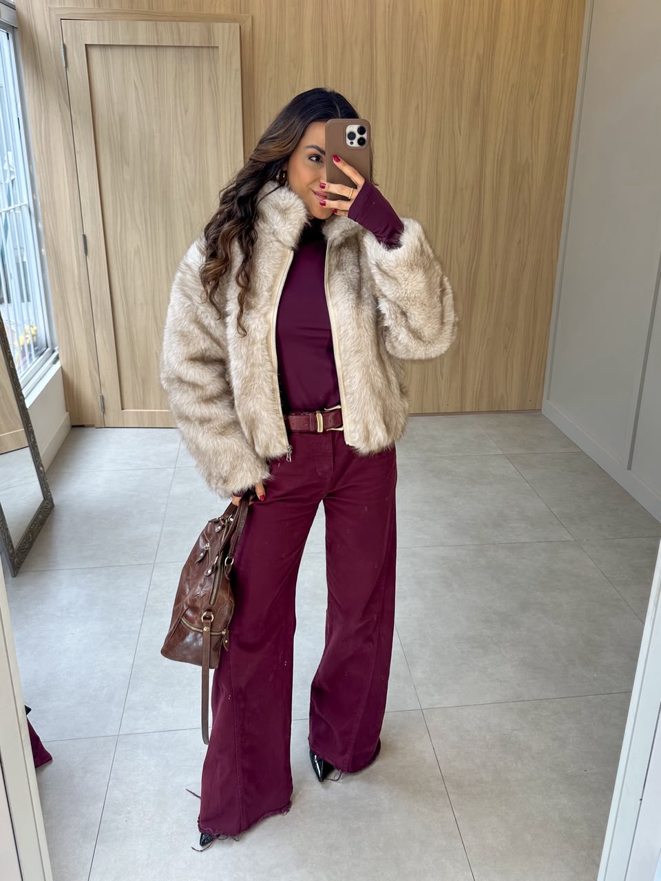 Casaco de Pelo Nude Ruby