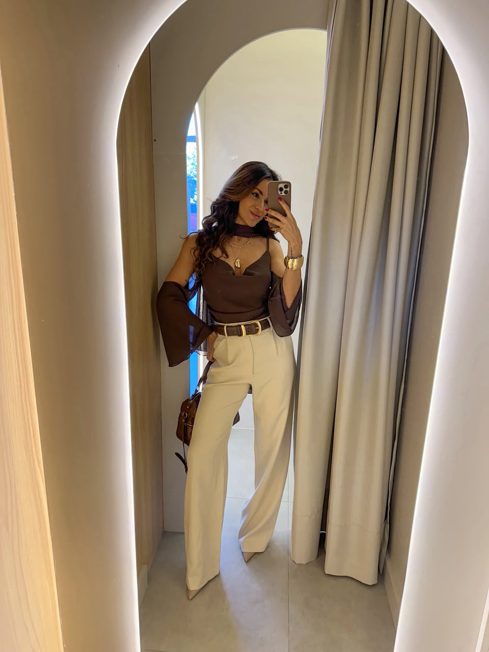 Blusa Marrom Roze