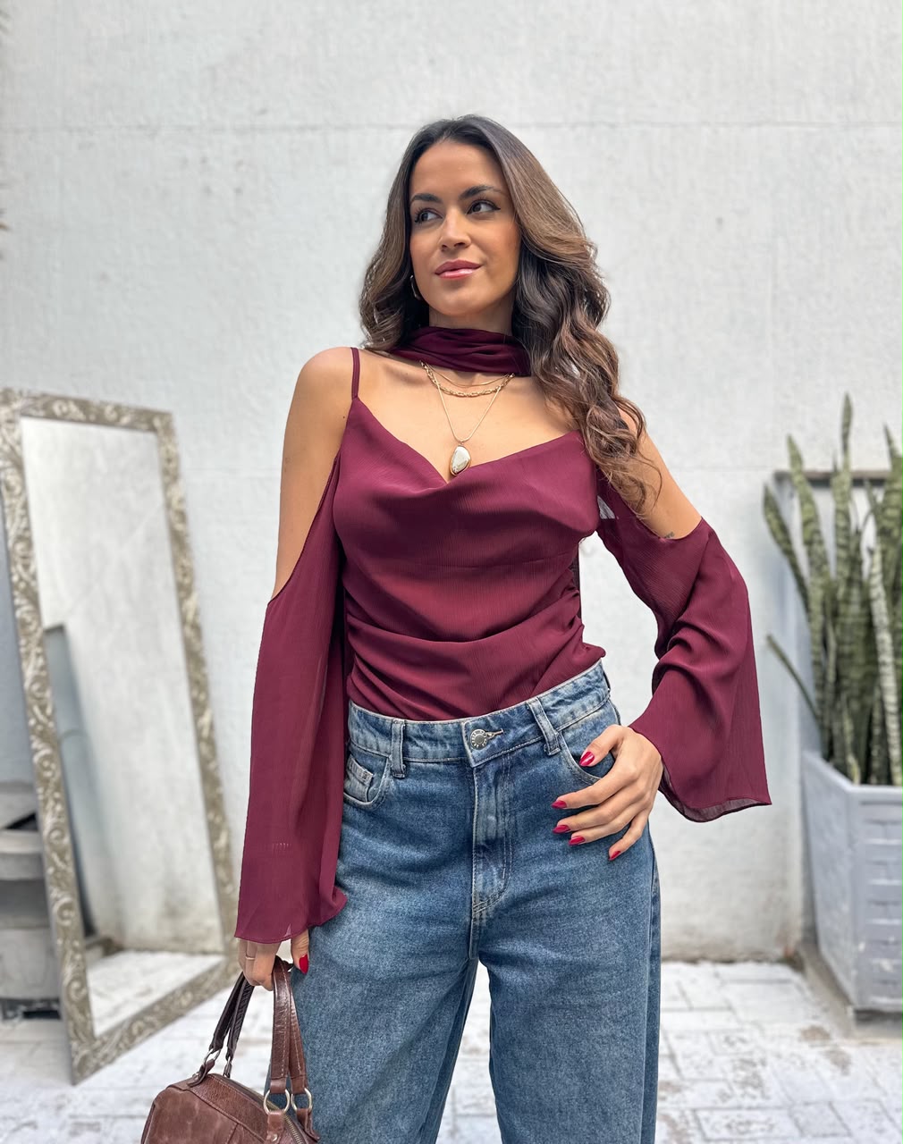 Blusa Vinho Roze