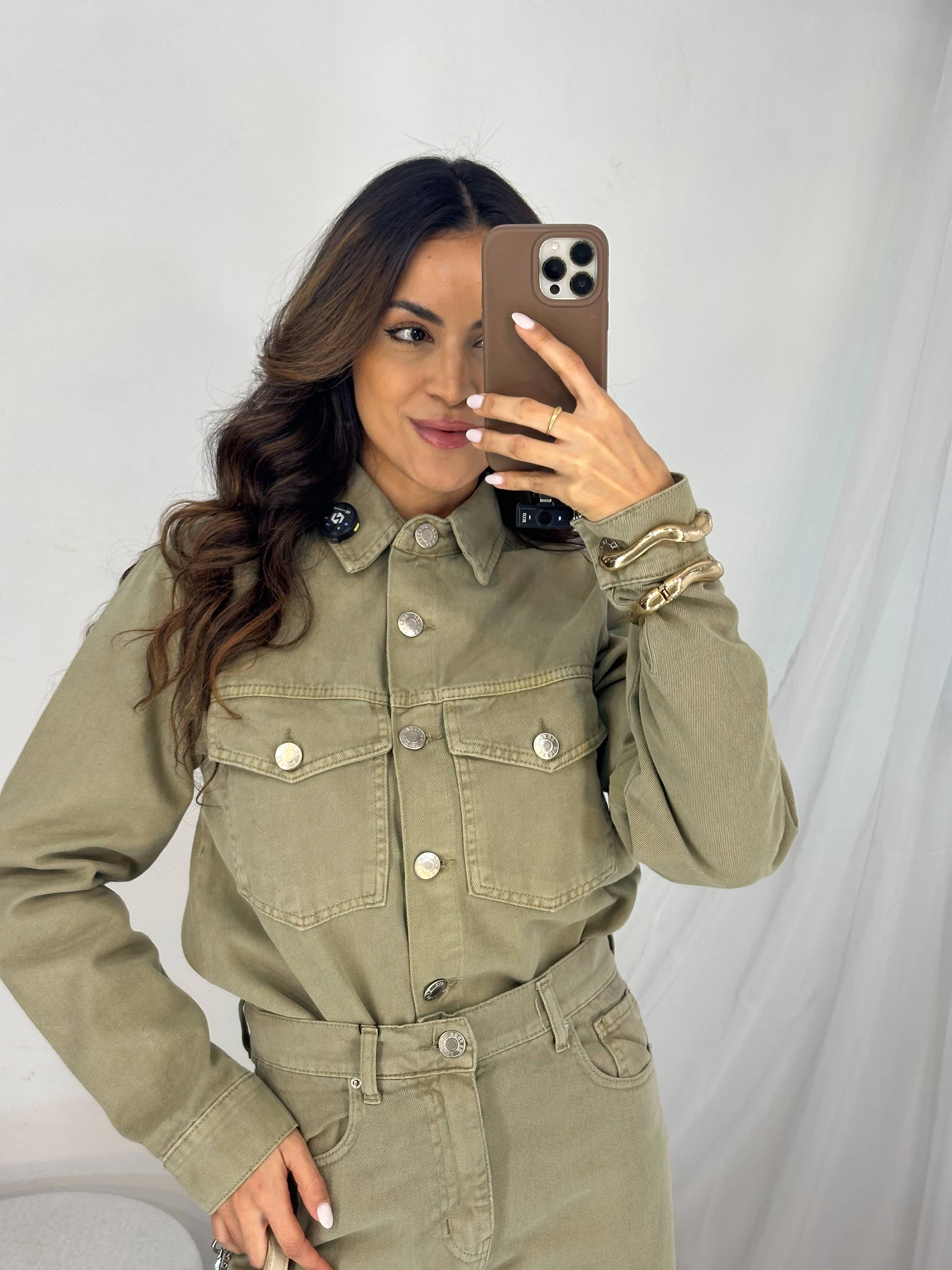 Camisa Jeans Lian Verde