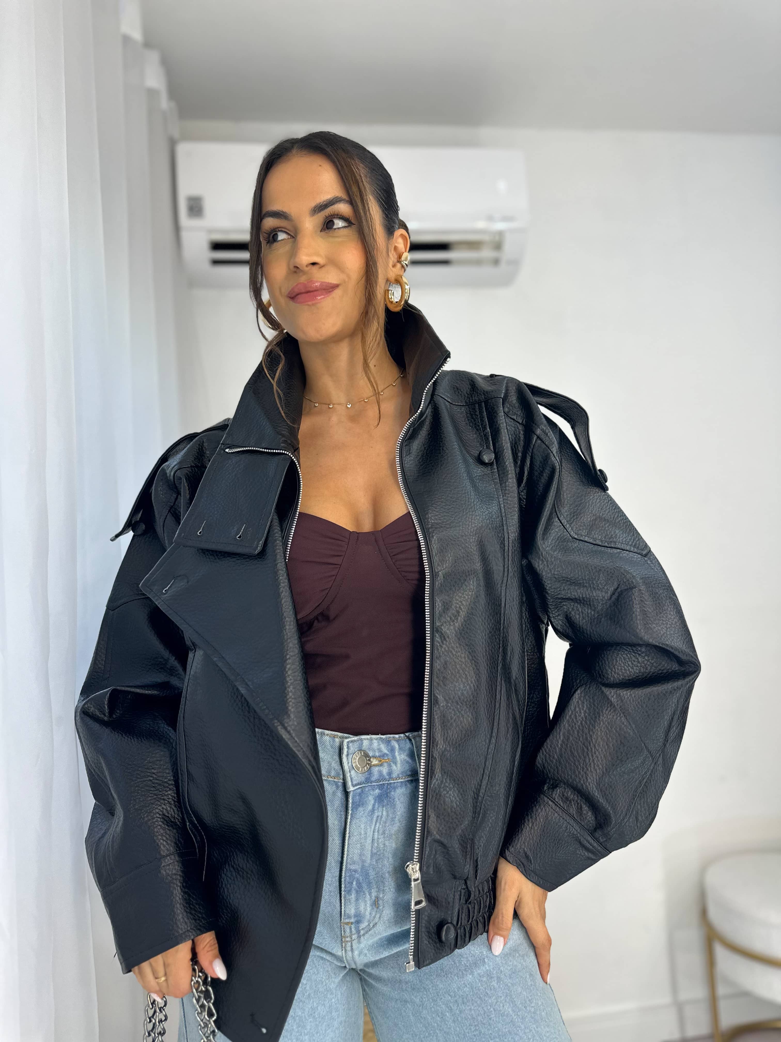 Jaqueta Preta Zara