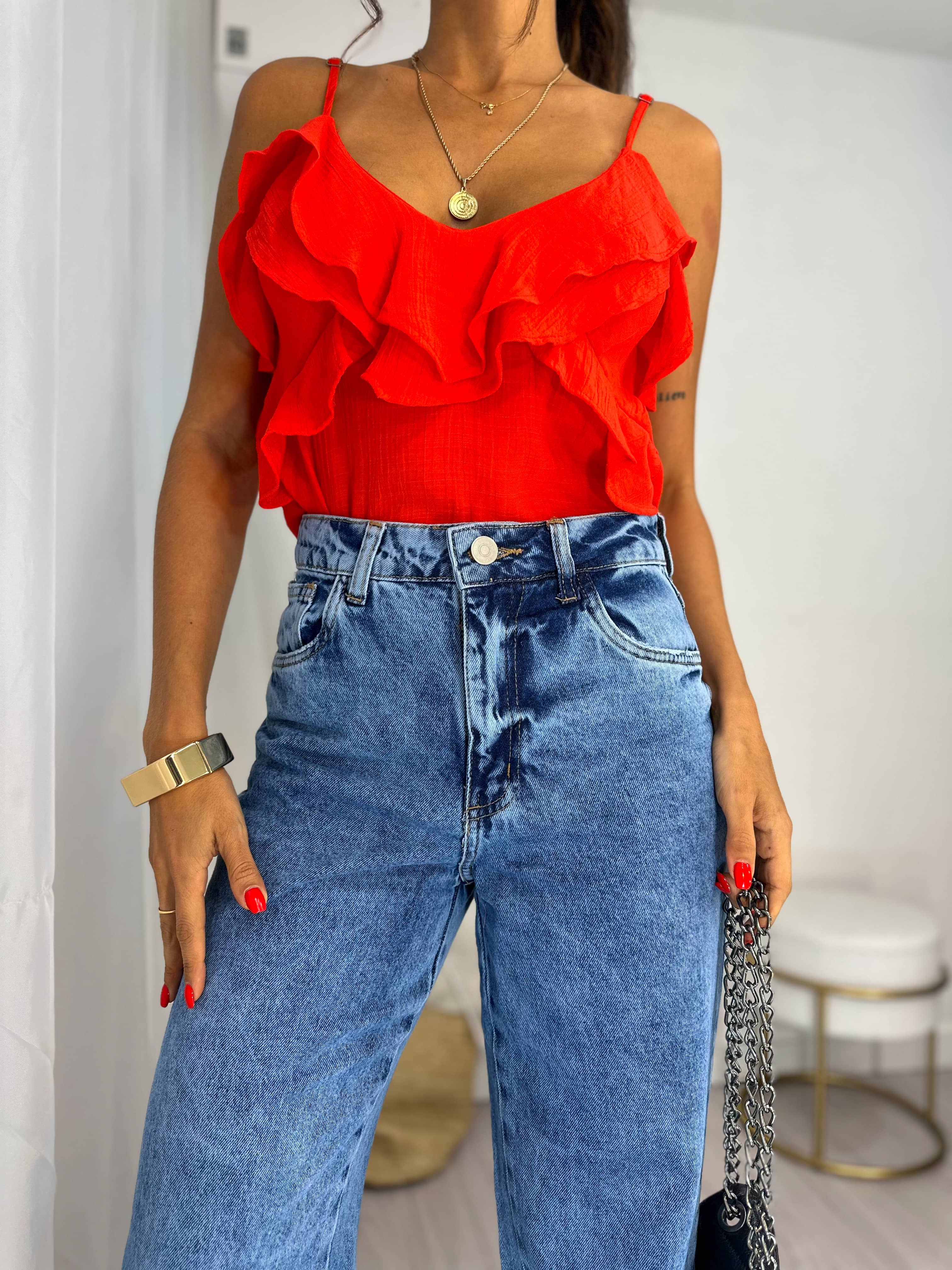 Blusa Vermelha Eloisa