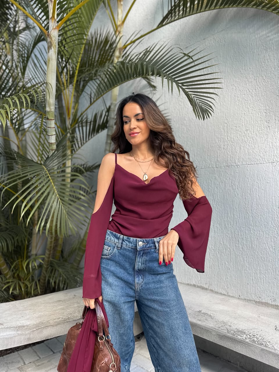Blusa Vinho Roze