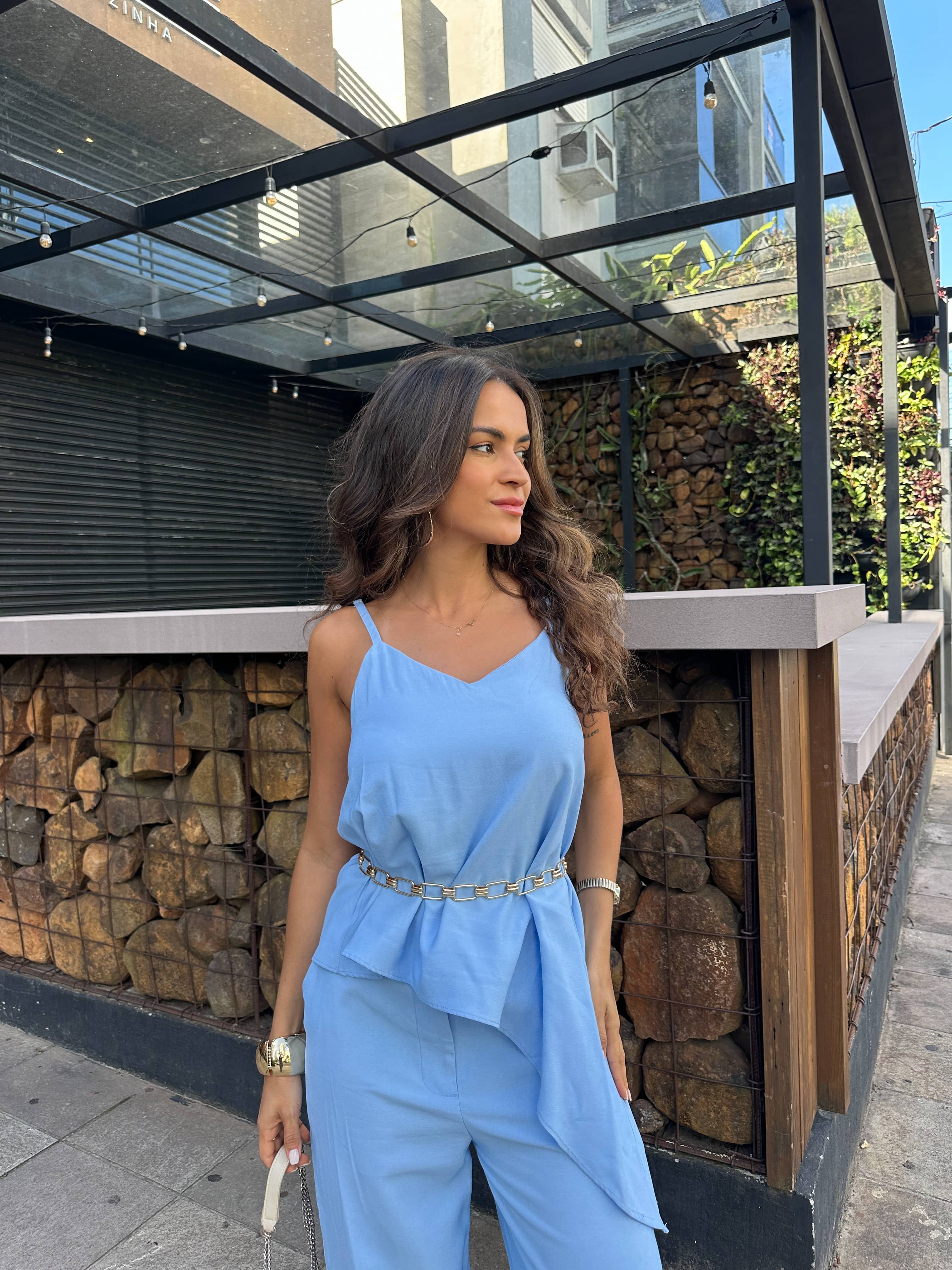 Conjunto Alfaiataria Azul Luise