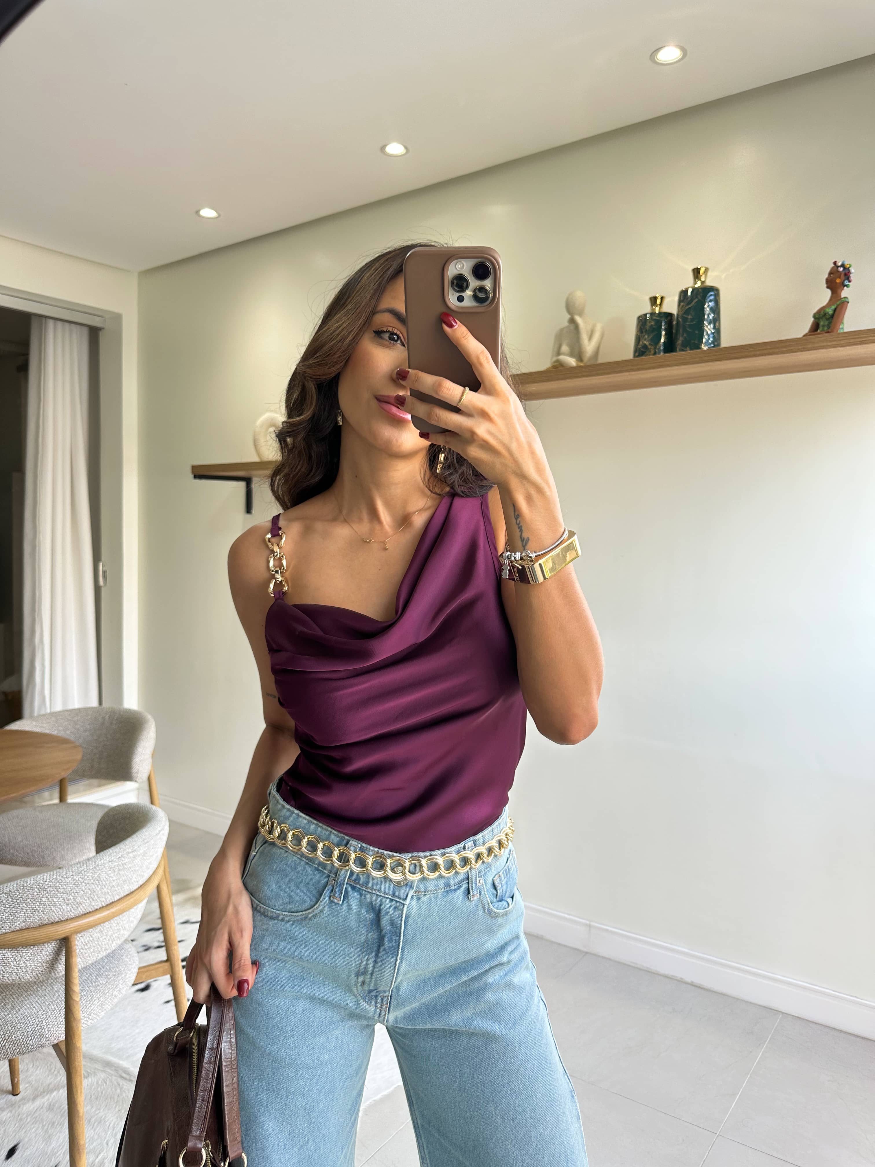 Blusa Vinho Elen