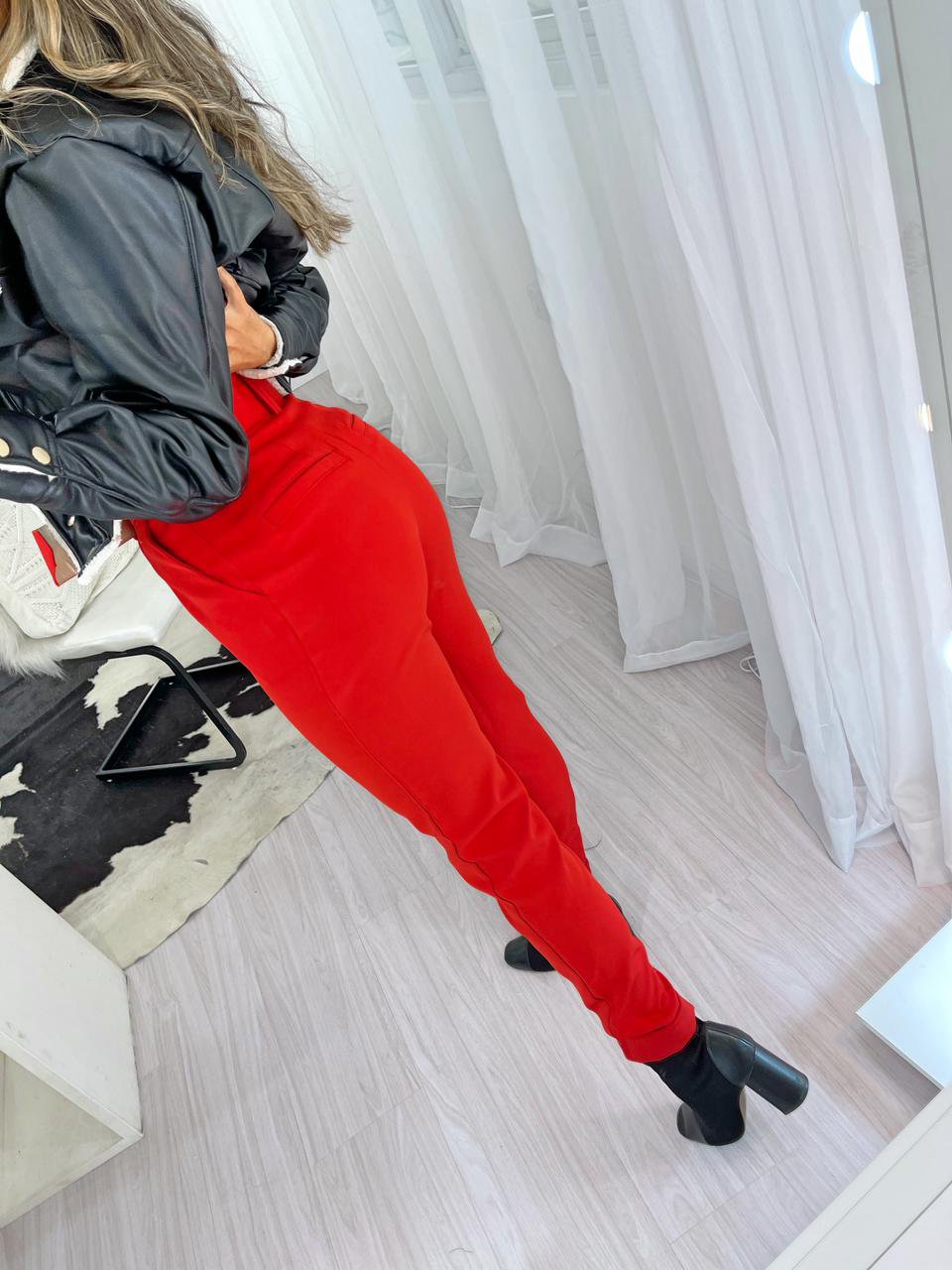 Calça Alfaiataria Luana Vermelha