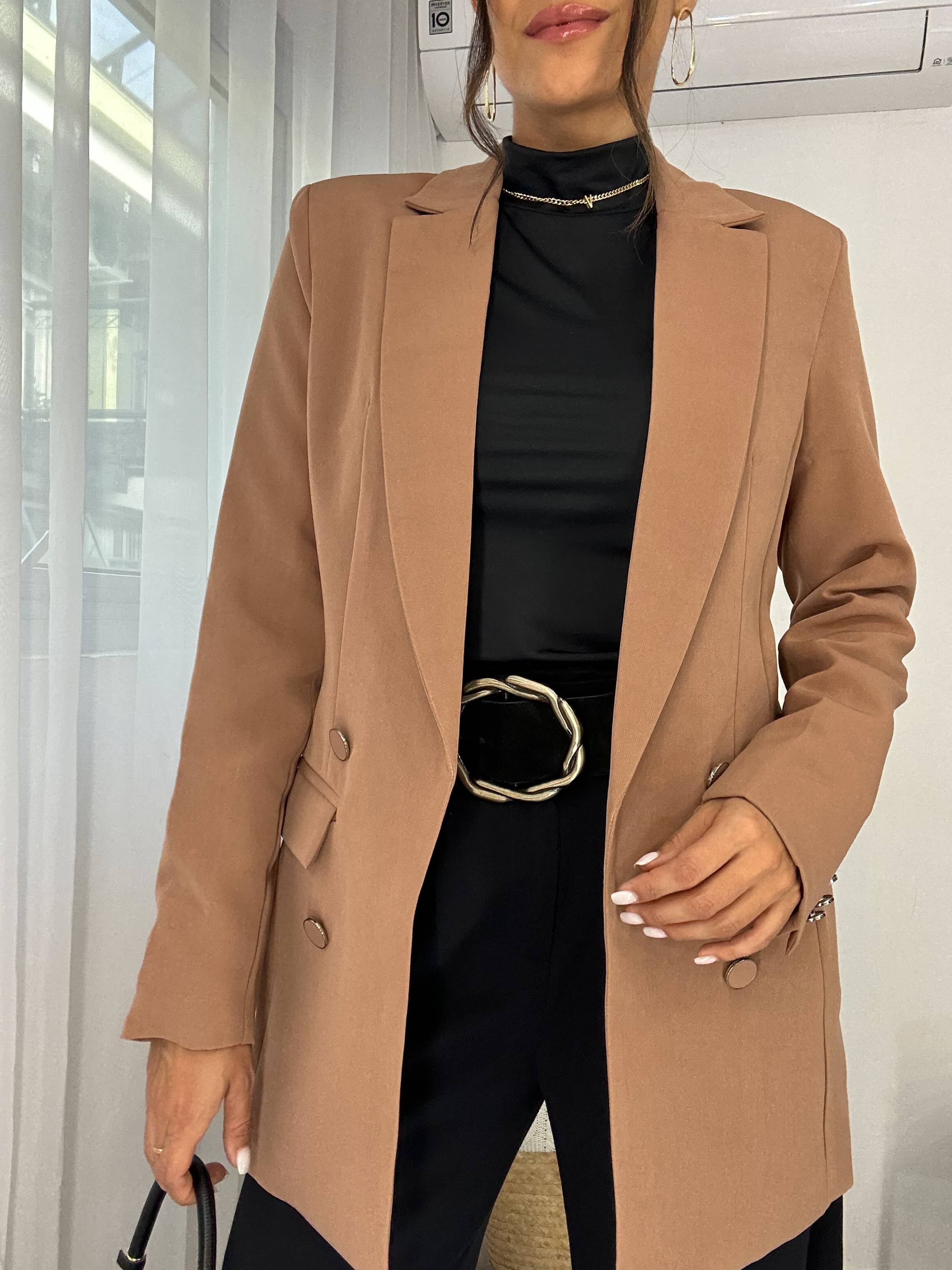 Maxi Blazer Amélia Mocha Mousse
