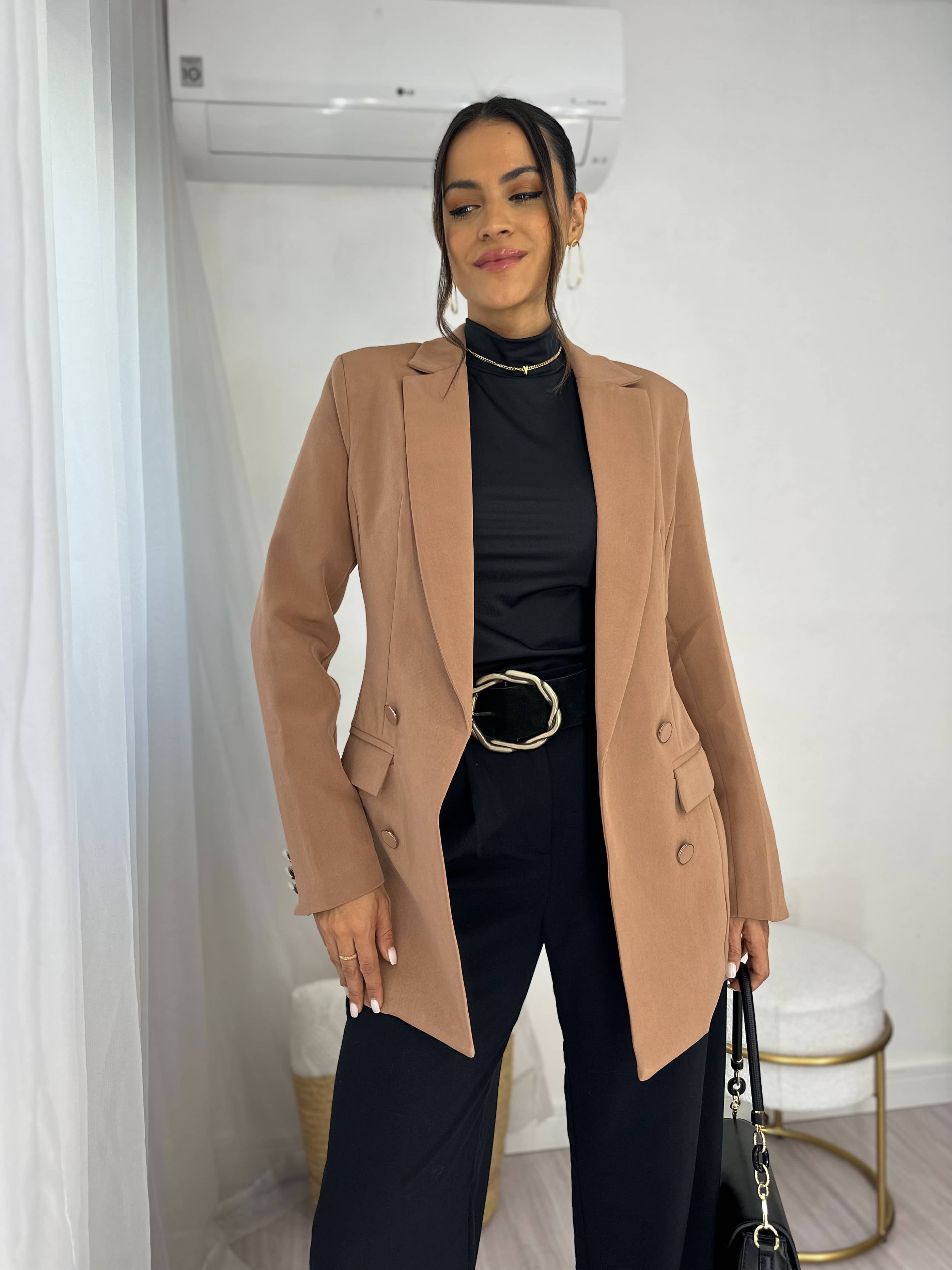 Maxi Blazer Amélia Mocha Mousse