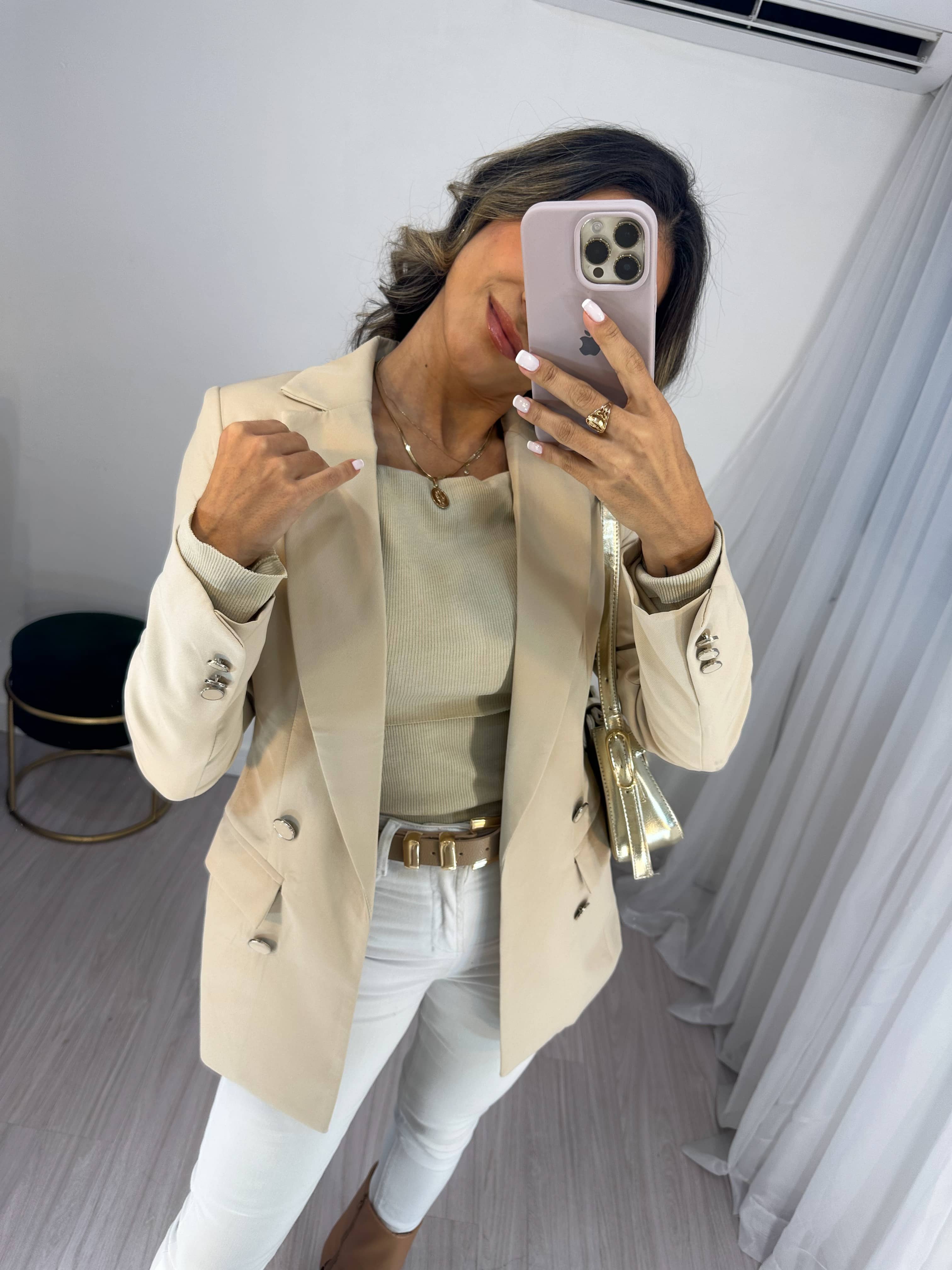 Maxi Blazer Amélia Nude