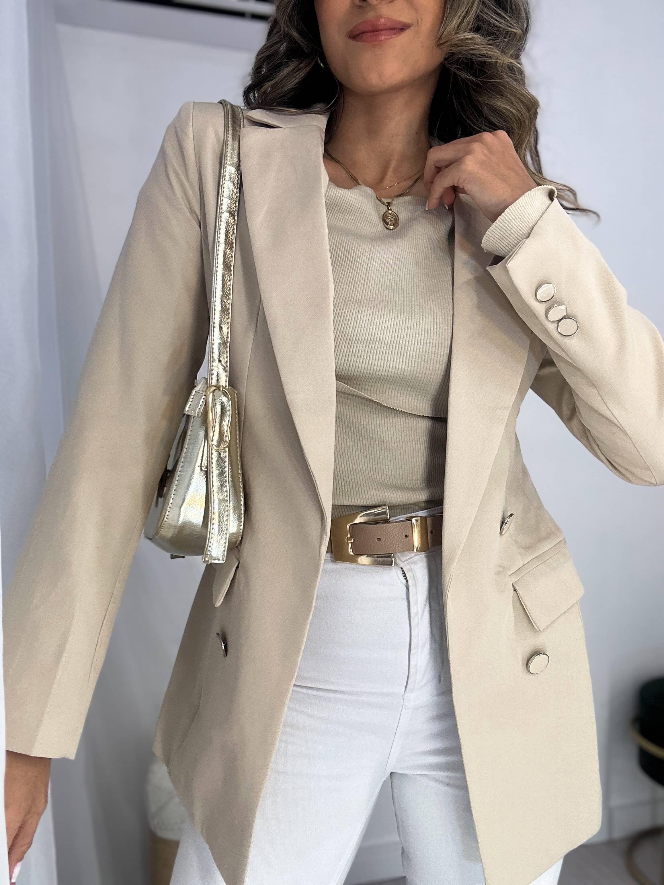 Maxi Blazer Amélia Nude