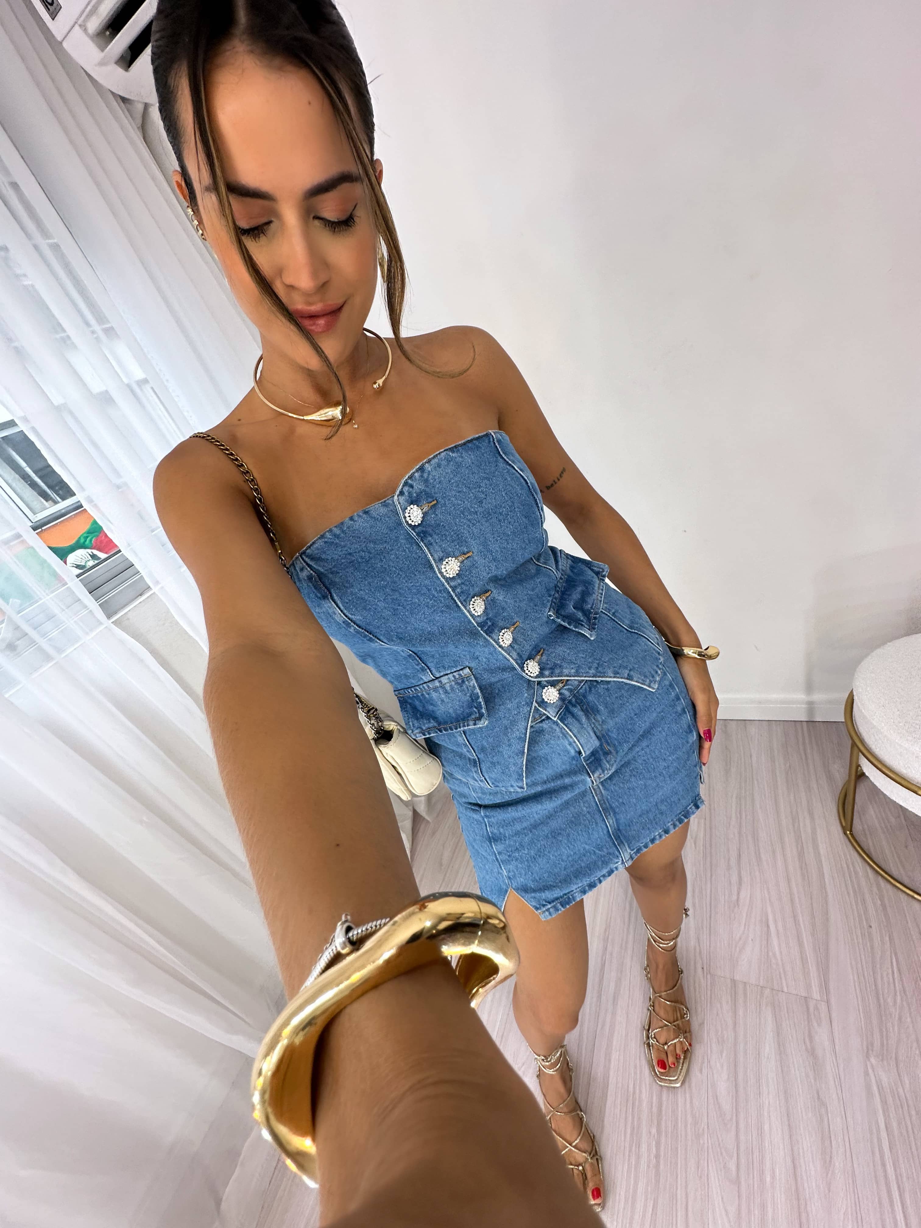 Mini Saia Jeans Ashley