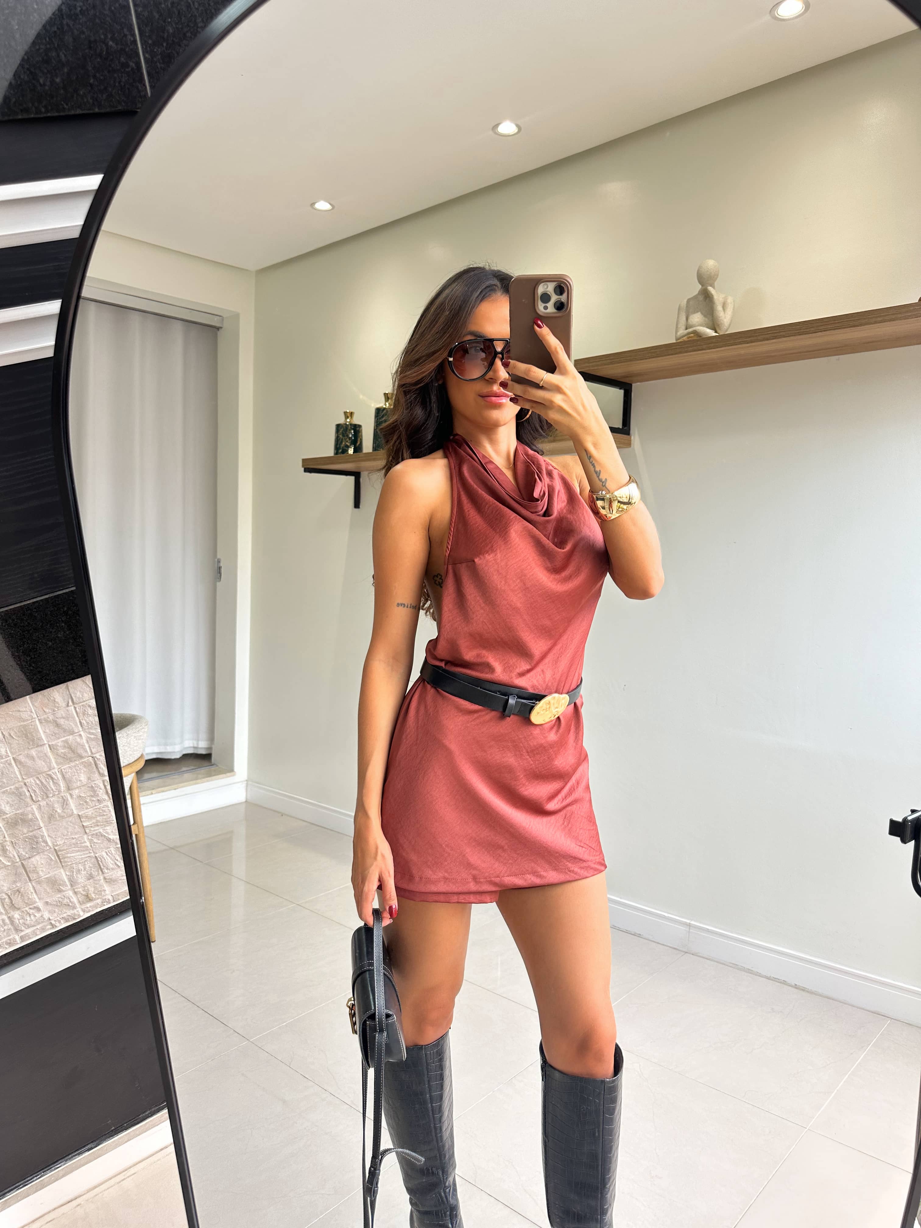 Conjunto Marrom Tamy