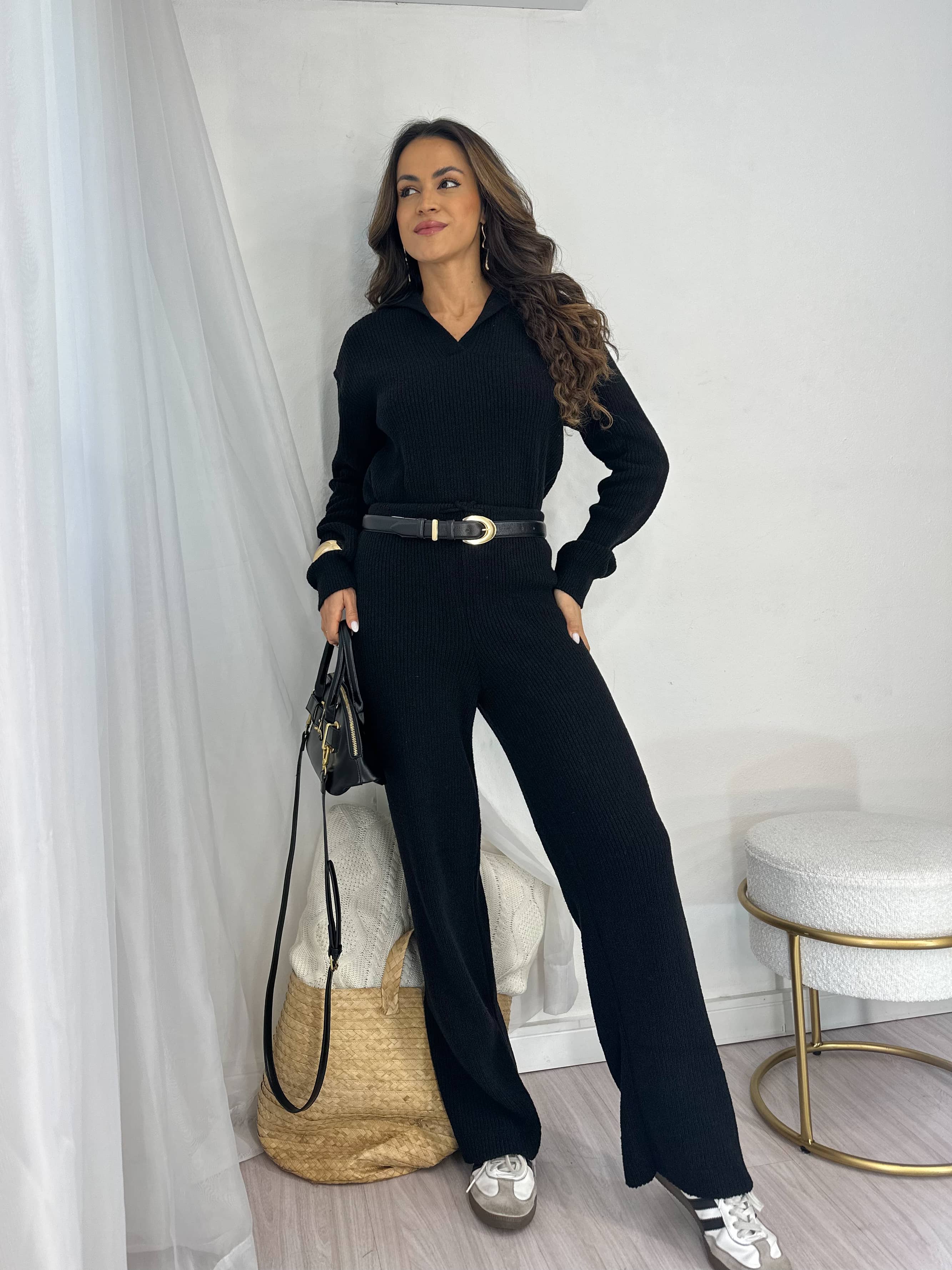 Conjunto Tricot Preto Siena
