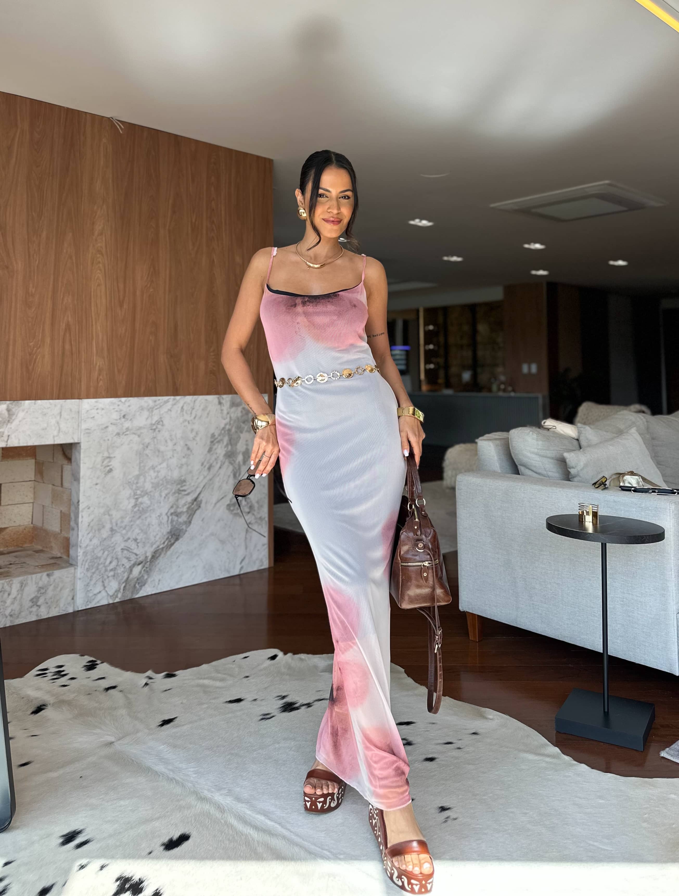 Vestido Midi em Tule Elie