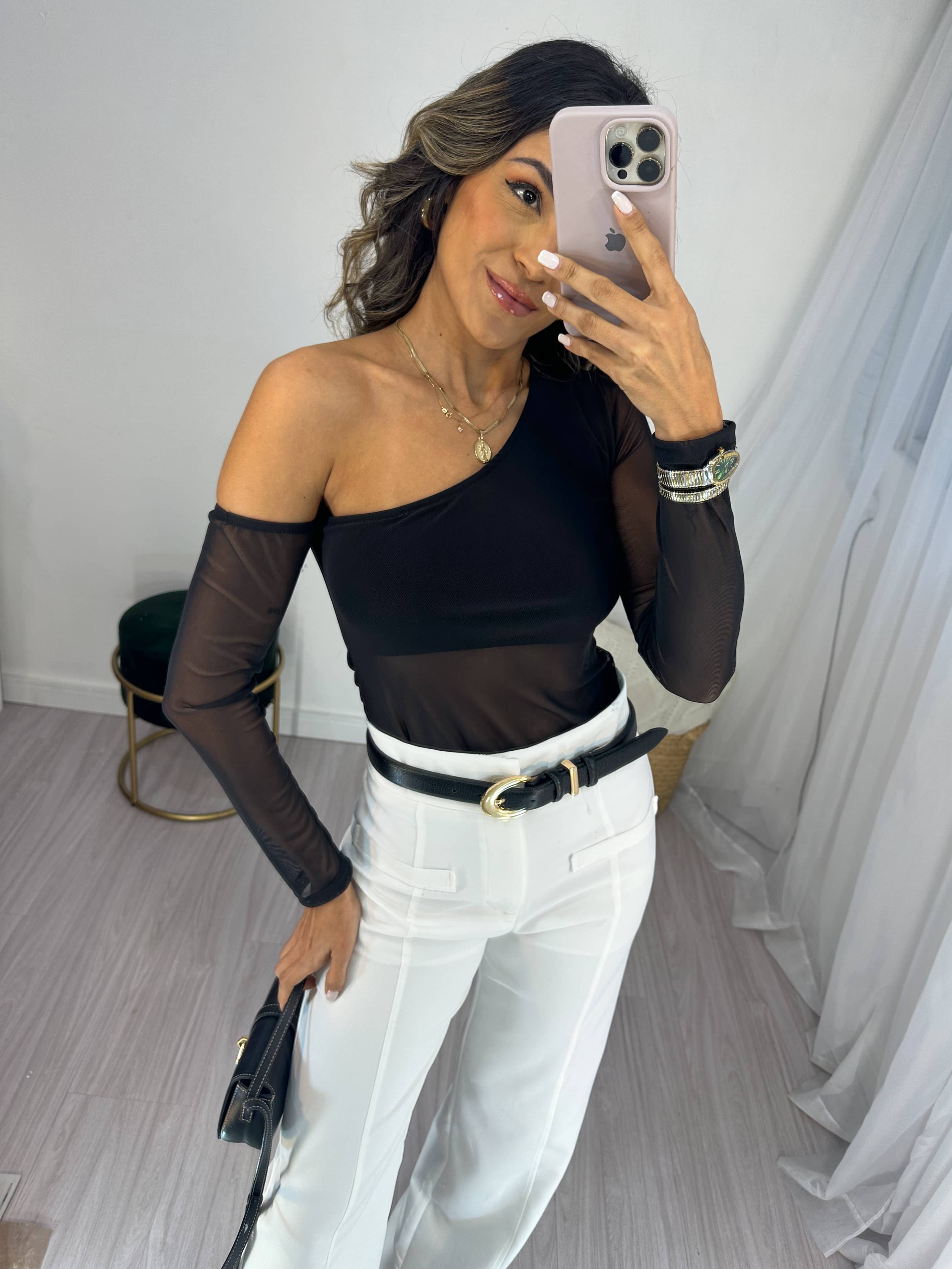 Blusa Tule Becca