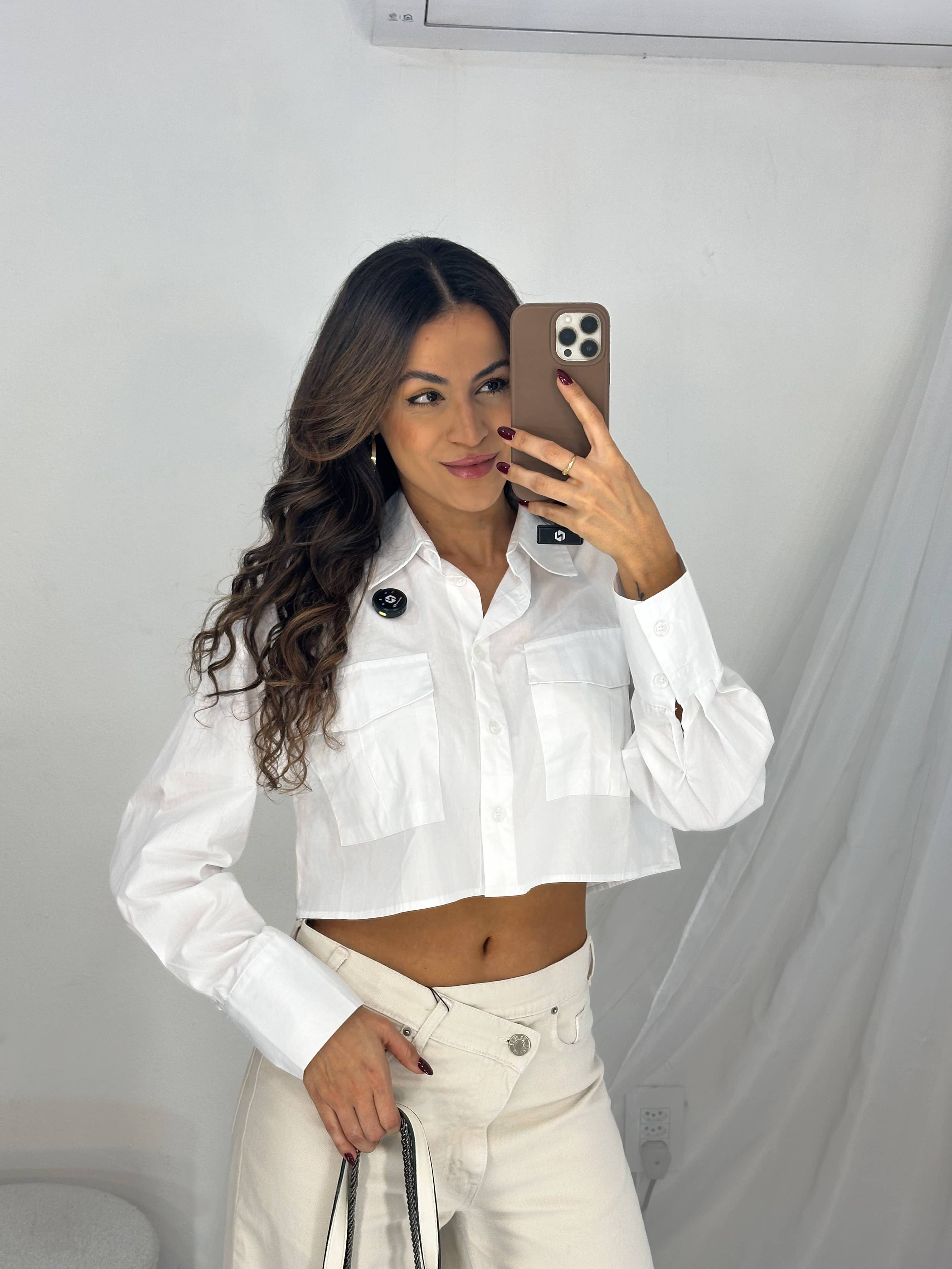 Camisa Cropped Off Chay