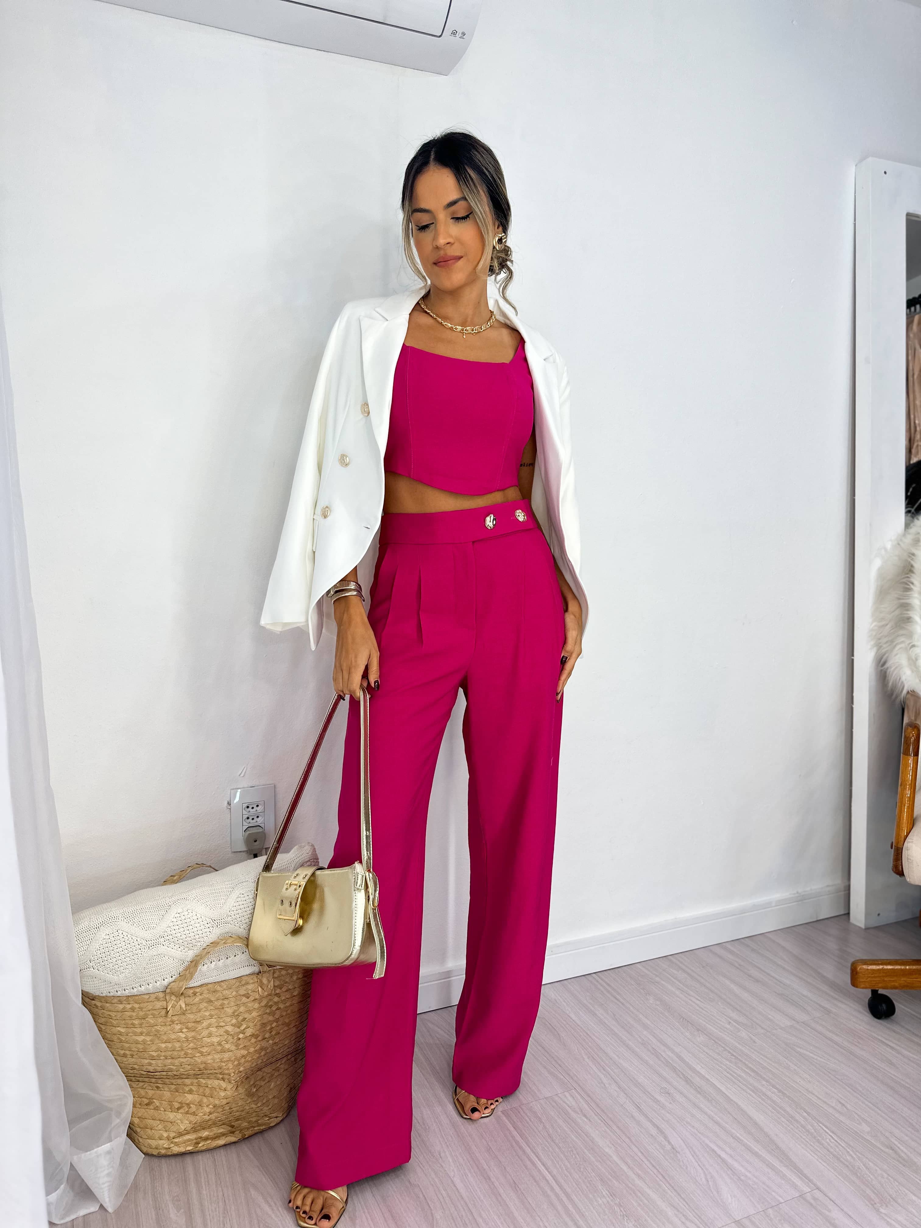 Cropped Cereja Shelby