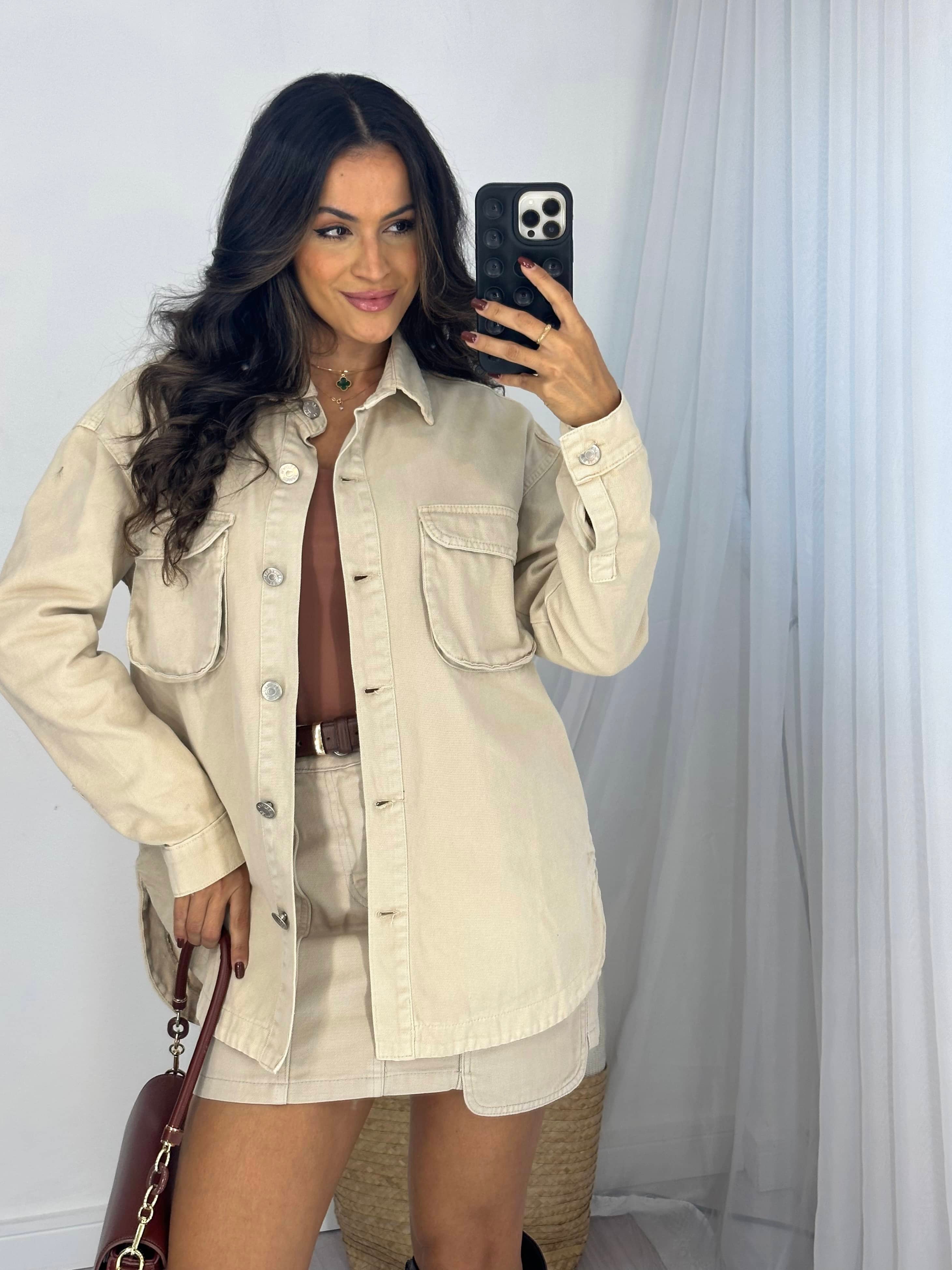 Saia Jeans Areia Joy