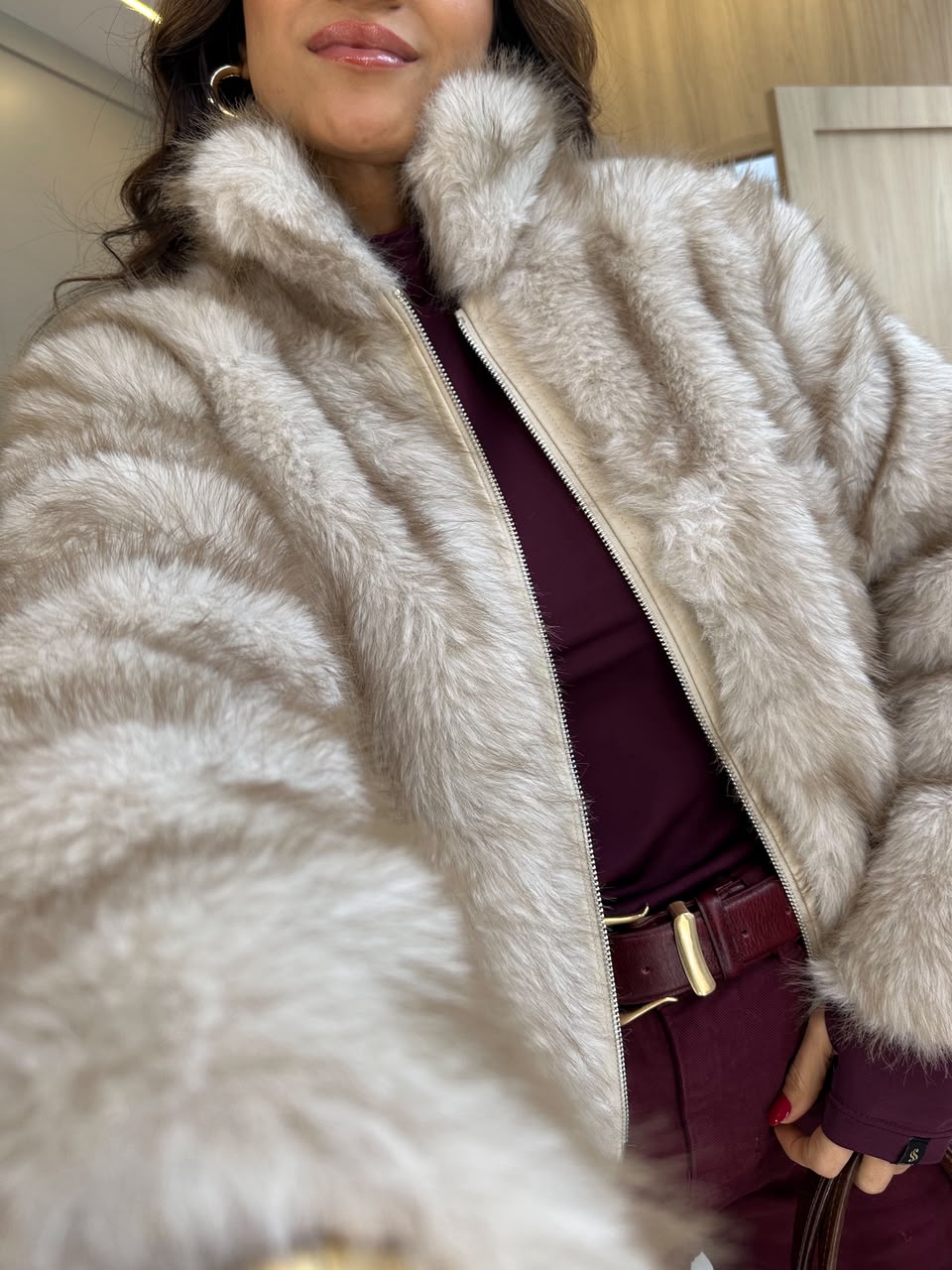 Casaco de Pelo Nude Ruby