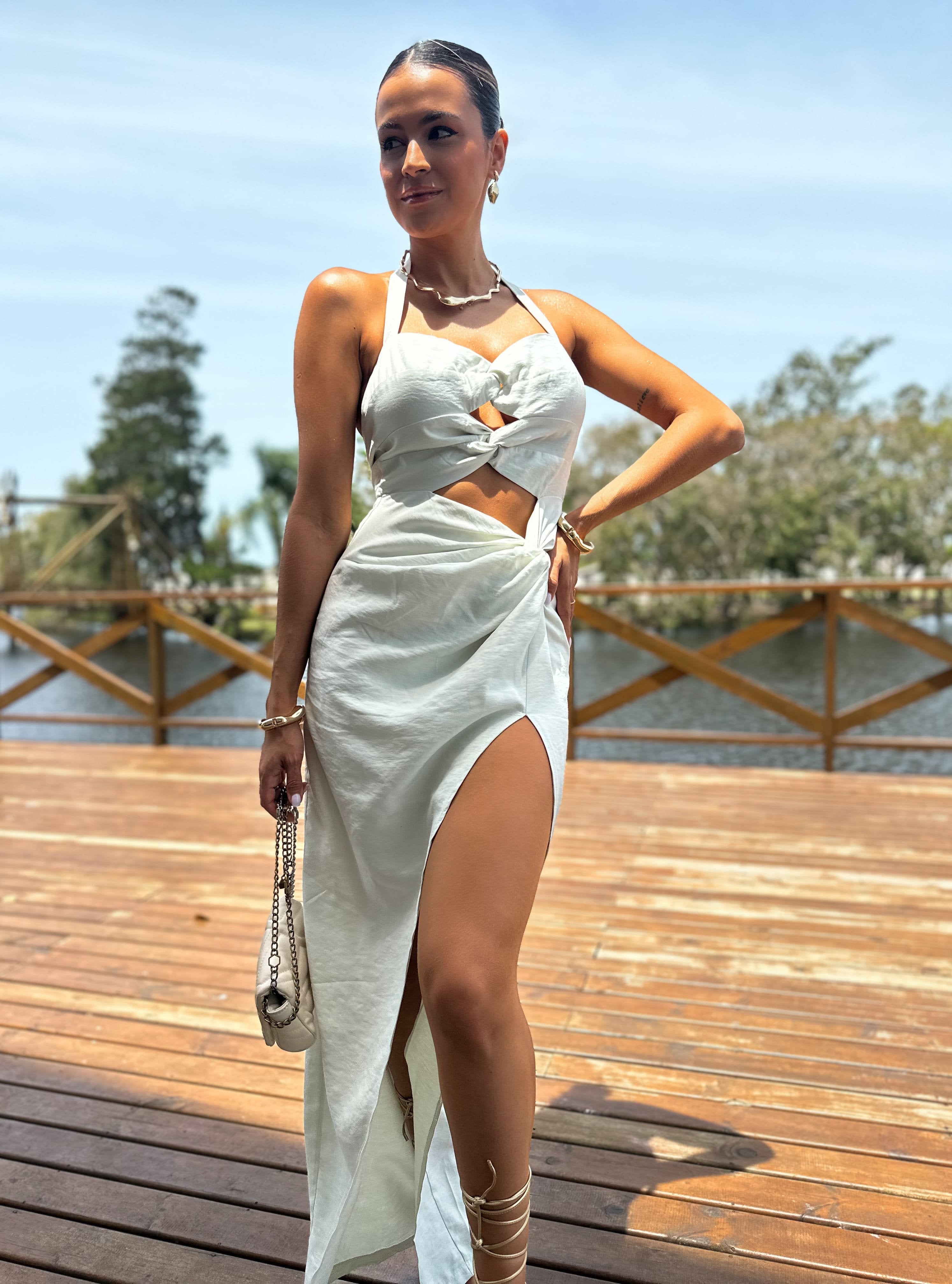 Vestido Midi Gelo Daly