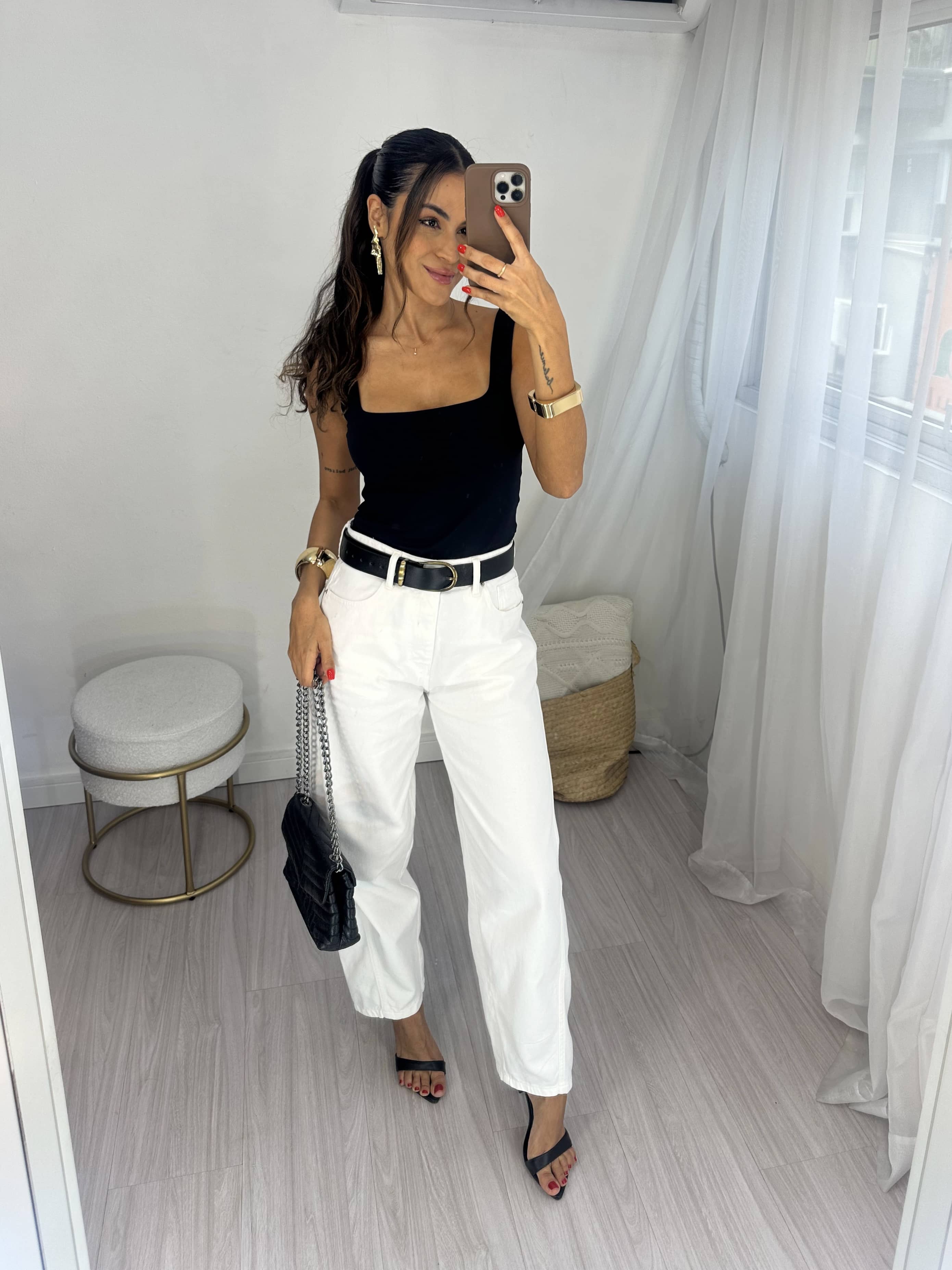 Calça Barrel Jeans Off Lyra