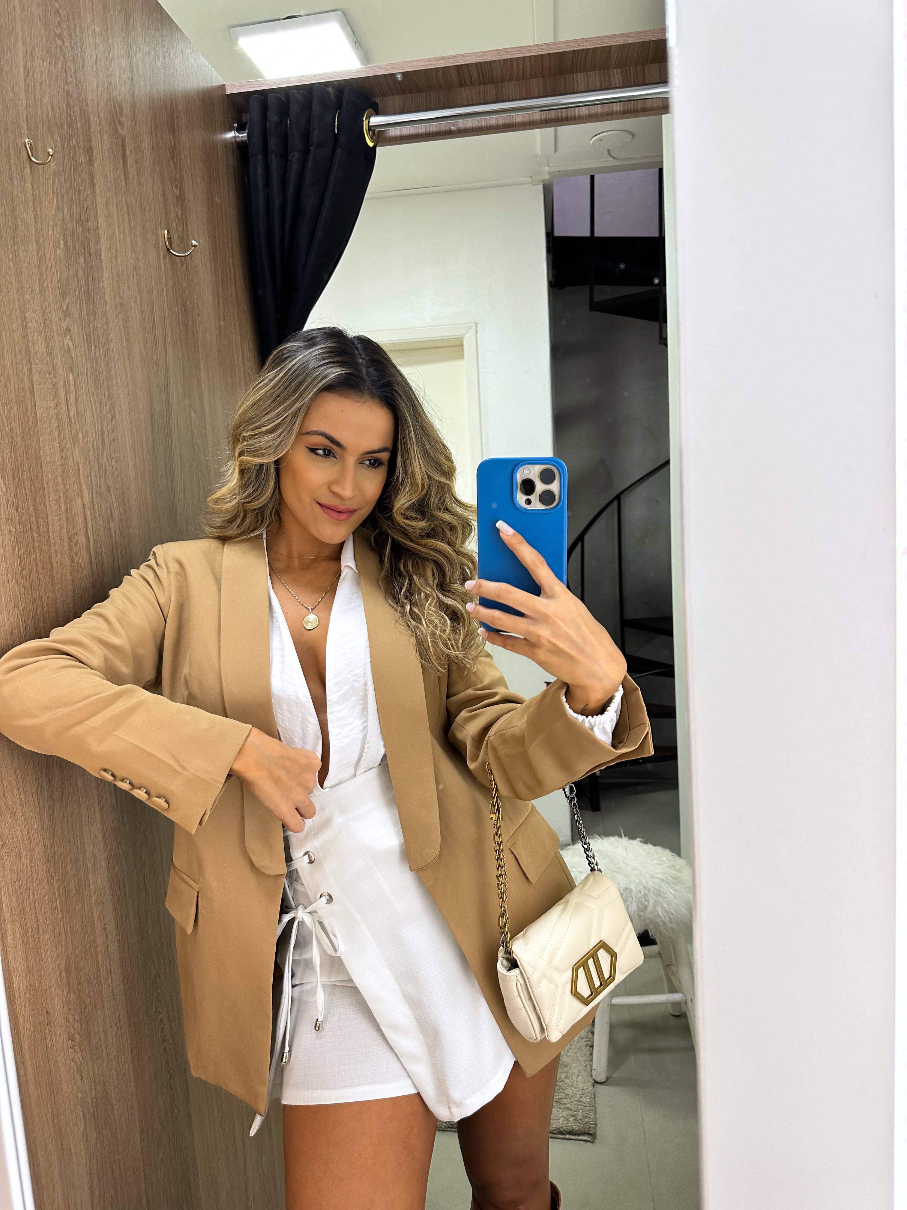 Blazer Debora Caramelo