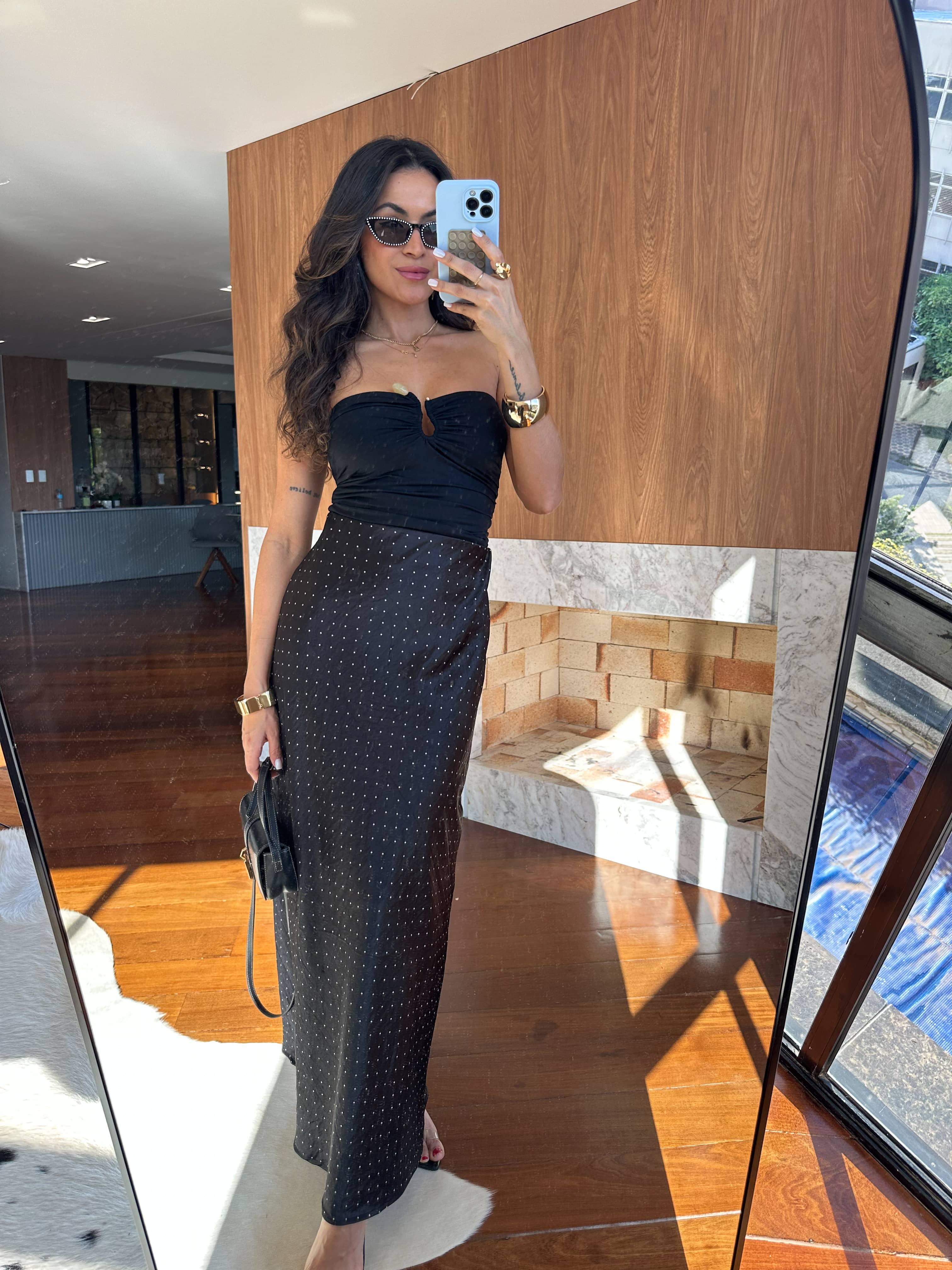 Saia Acetinada Poá Berla