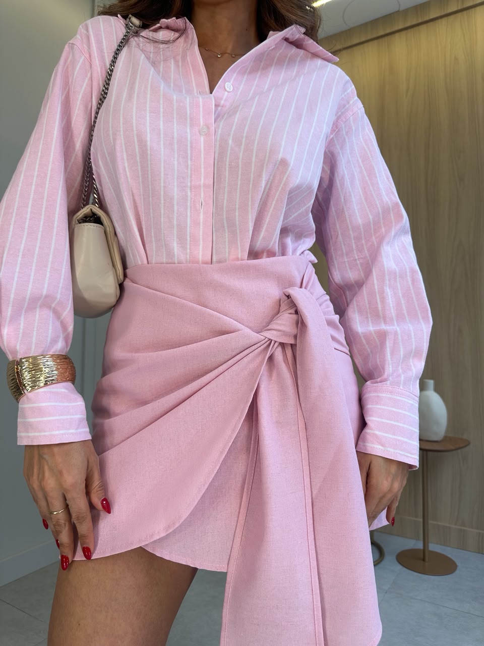 Short Saia Rosa Jeiza