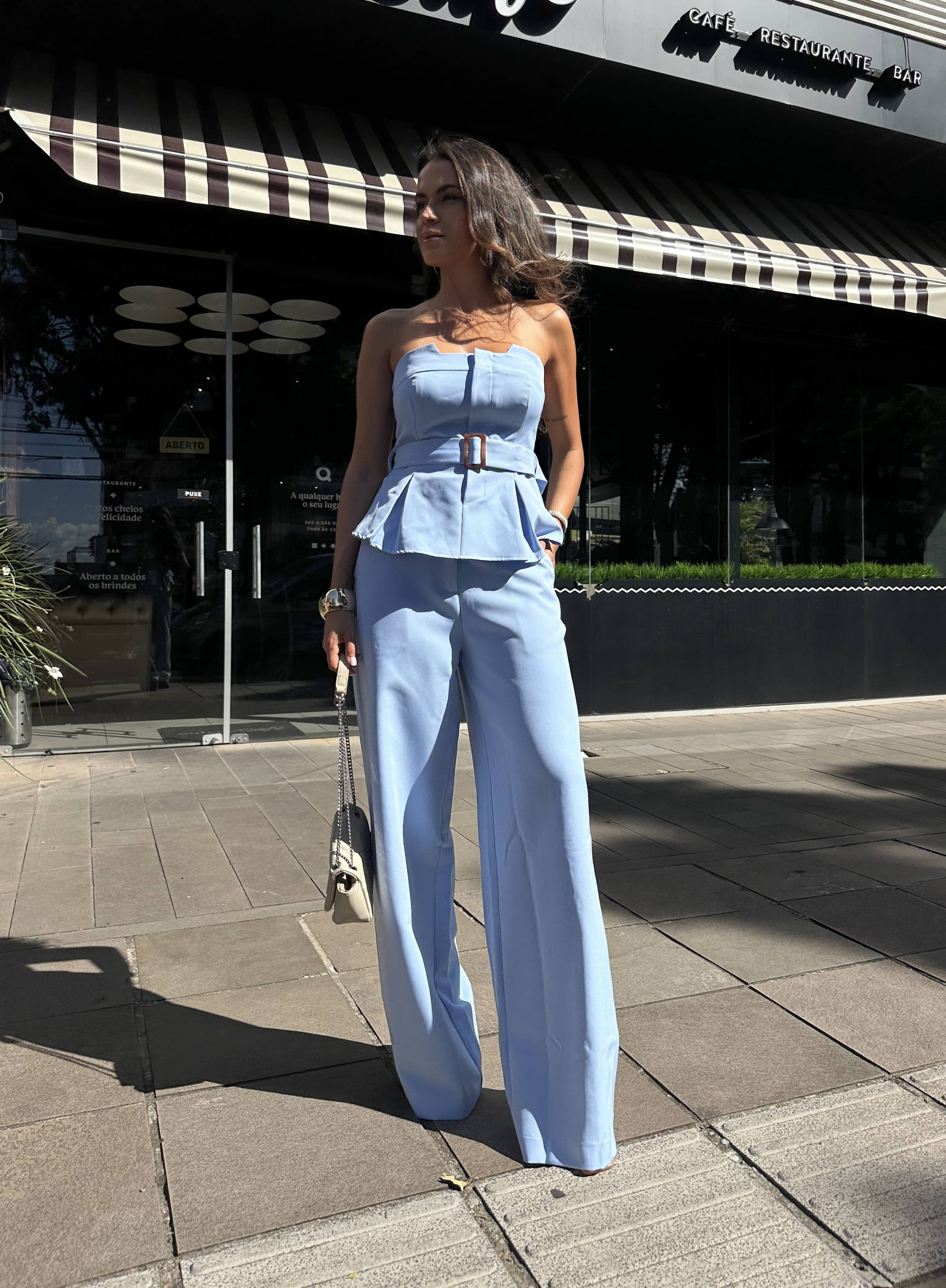 Conjunto Azul Alfaiataria Jacy