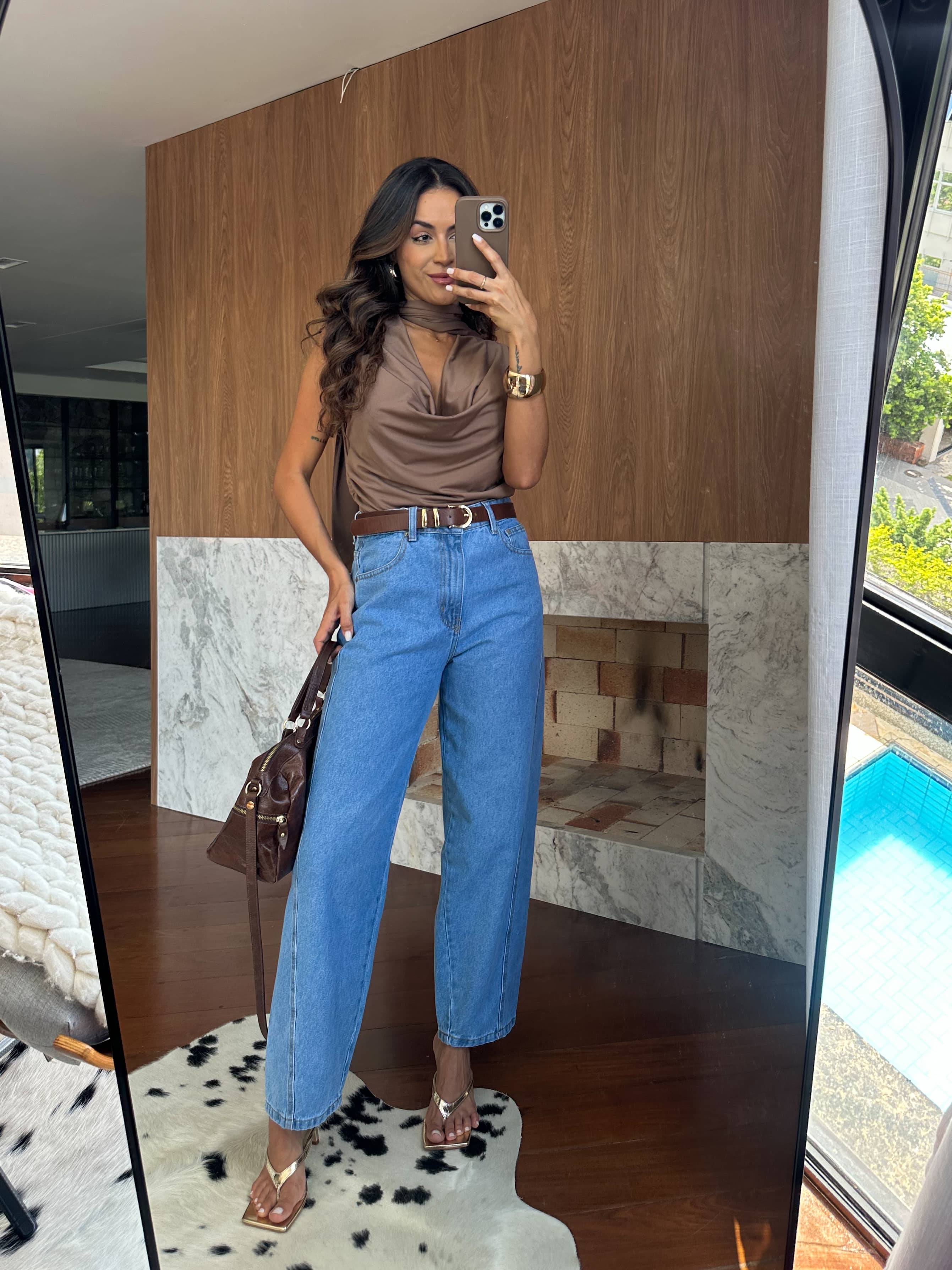 Calça Barrel Jeans Lyra