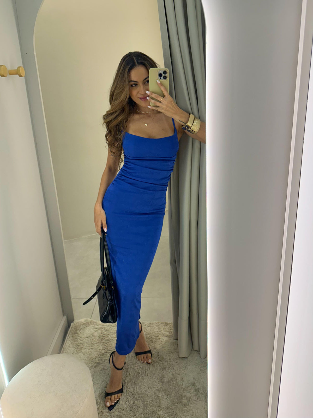 Vestido Midi Azul Nati