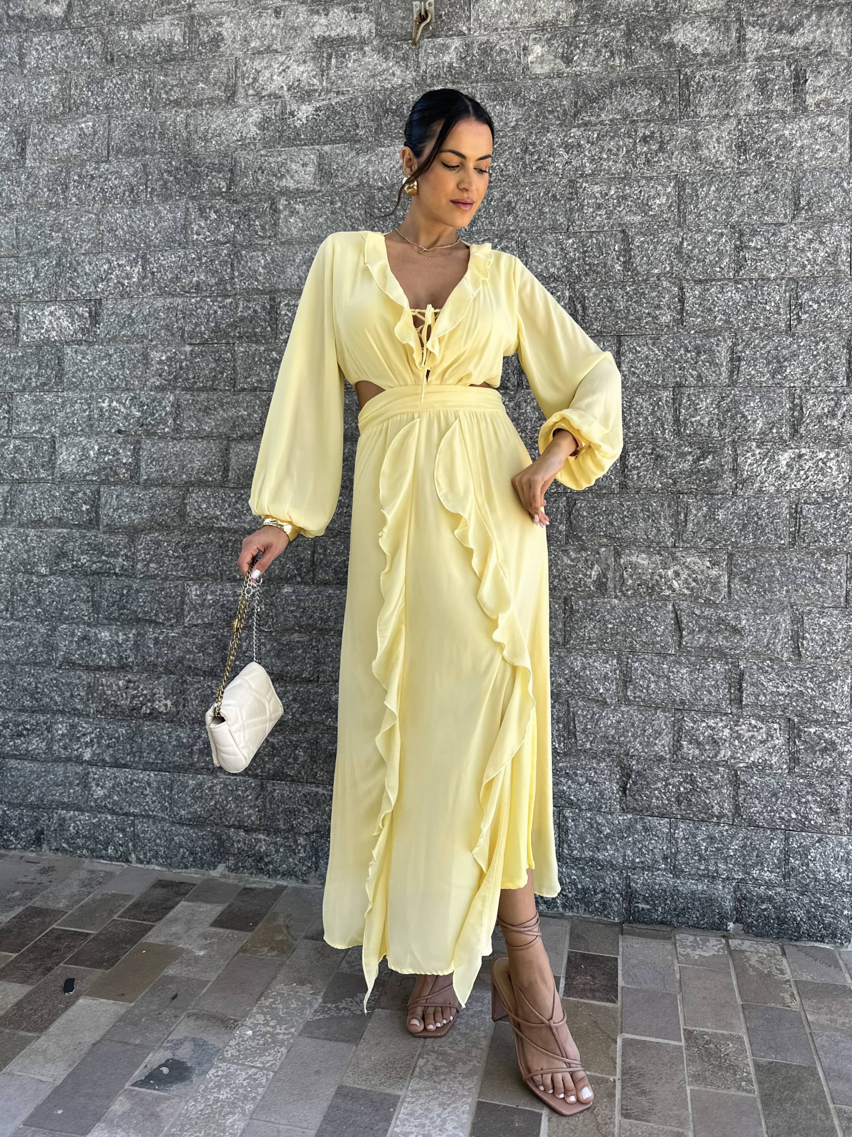 Vestido Manteiga Shan